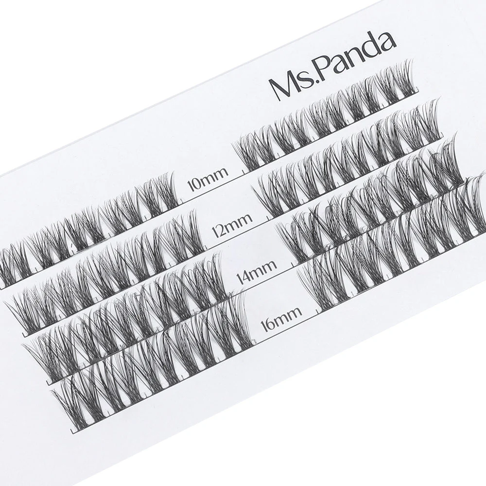 Ms. Panda Cluster Lashes – 10–16mm Mix Curl False Eyelash Set