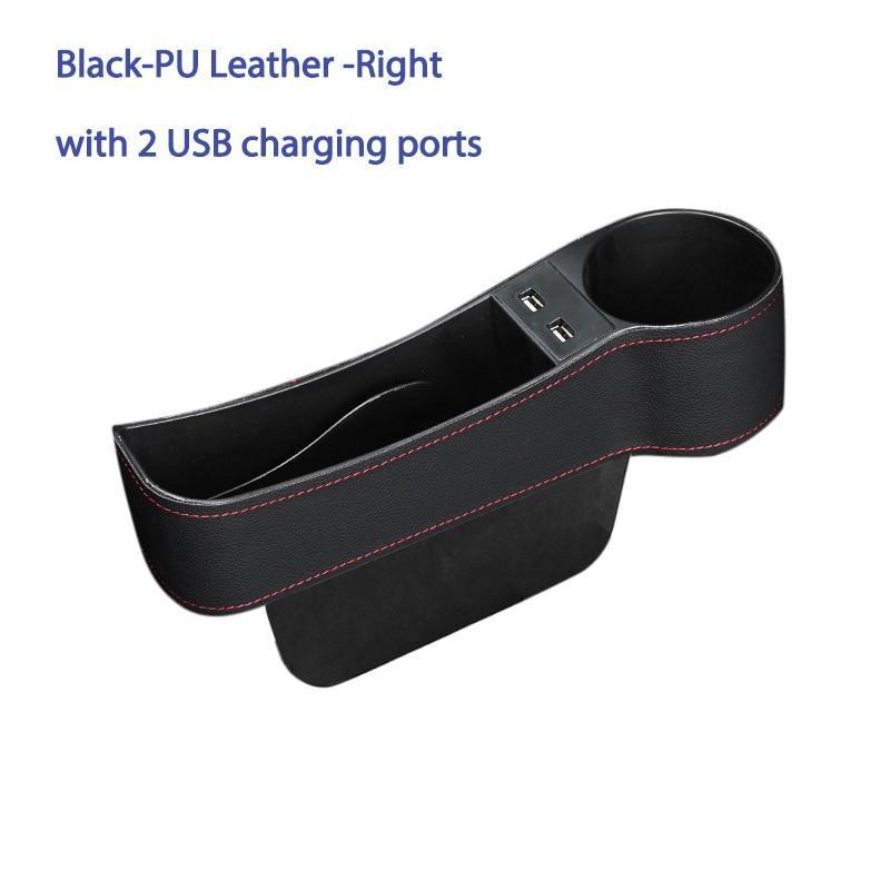 Multifunctional Car Seat Gap Storage Box Cup PU Leather Pocket Catcher Organizer Phone Bottle Cups Holder Car Accessories - Image 15