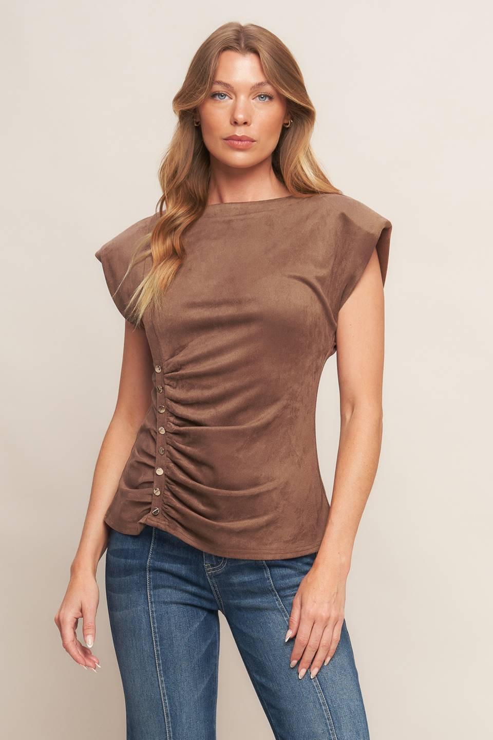 My Everyday Best Faux Suede Top - Image 3