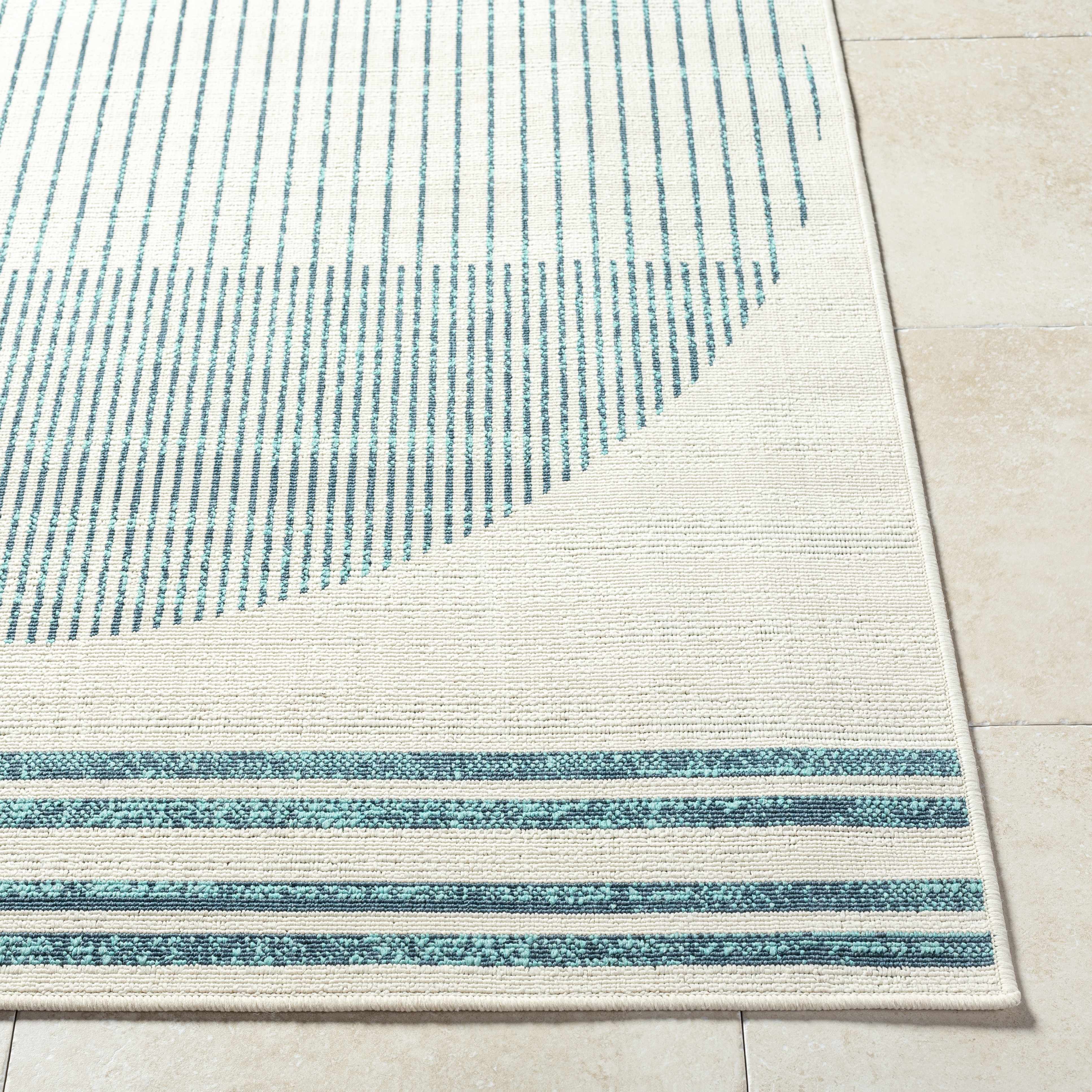 Nabil Slate Blue Outdoor Area Rug - Image 4