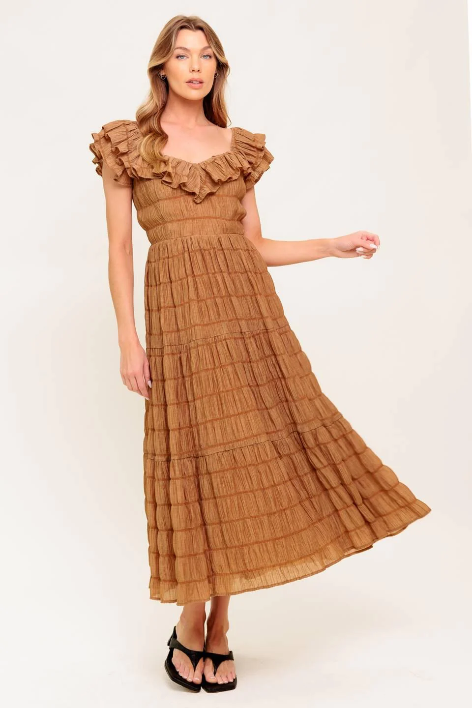 Natural Balance Woven Midi Dress - Image 2