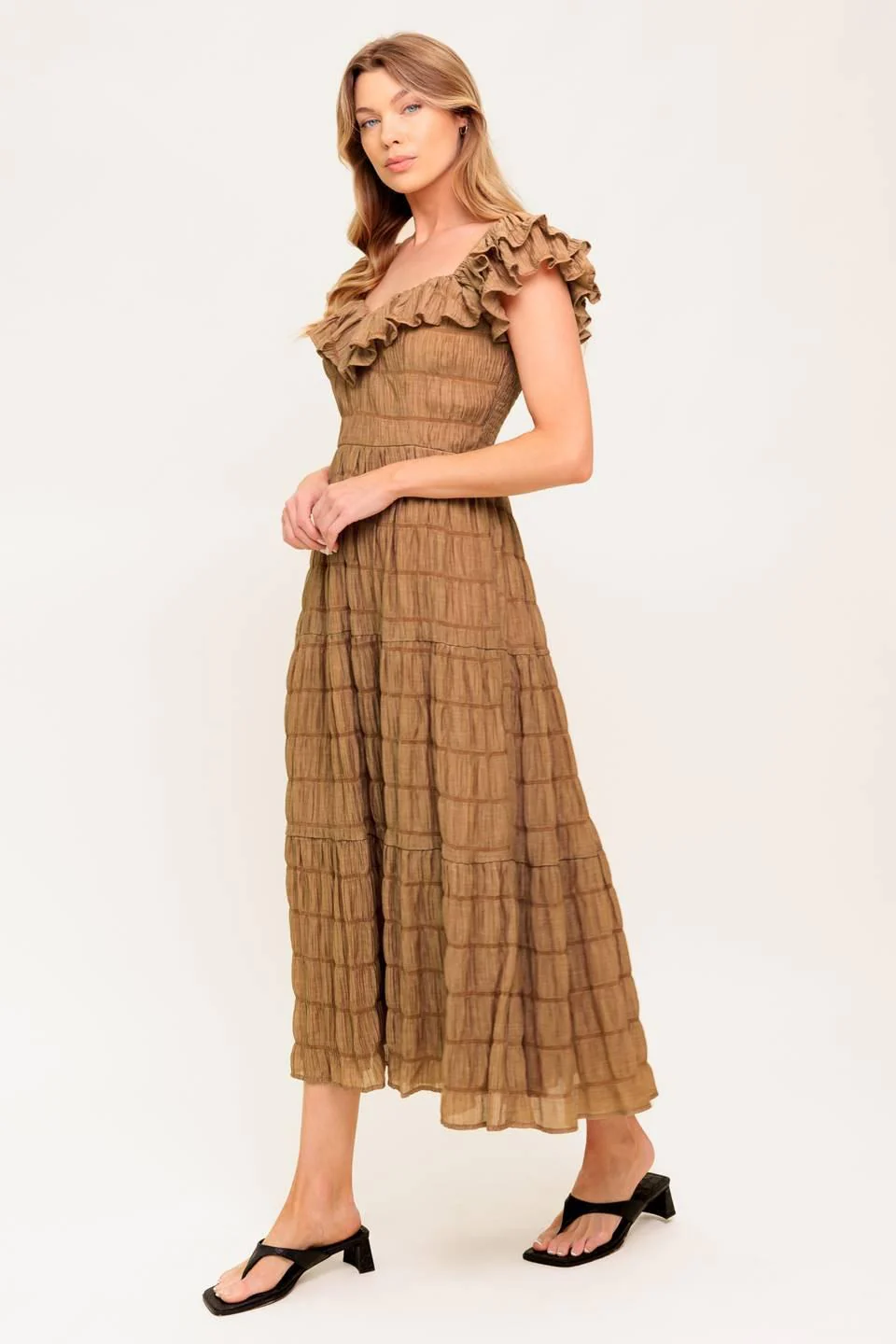 Natural Balance Woven Midi Dress - Image 5