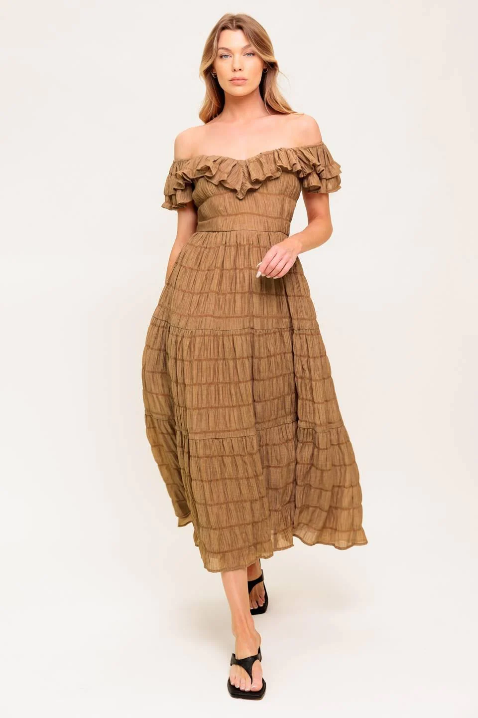 Natural Balance Woven Midi Dress - Image 6