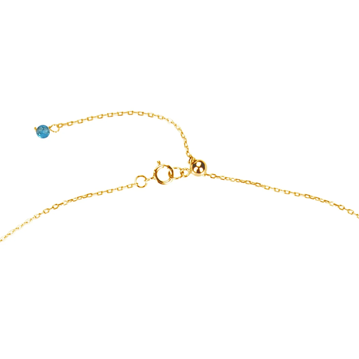 Natural Blue Apatite and Freshwater Pearl 18K Plated Sterling Silver Beaded Necklace - Image 3