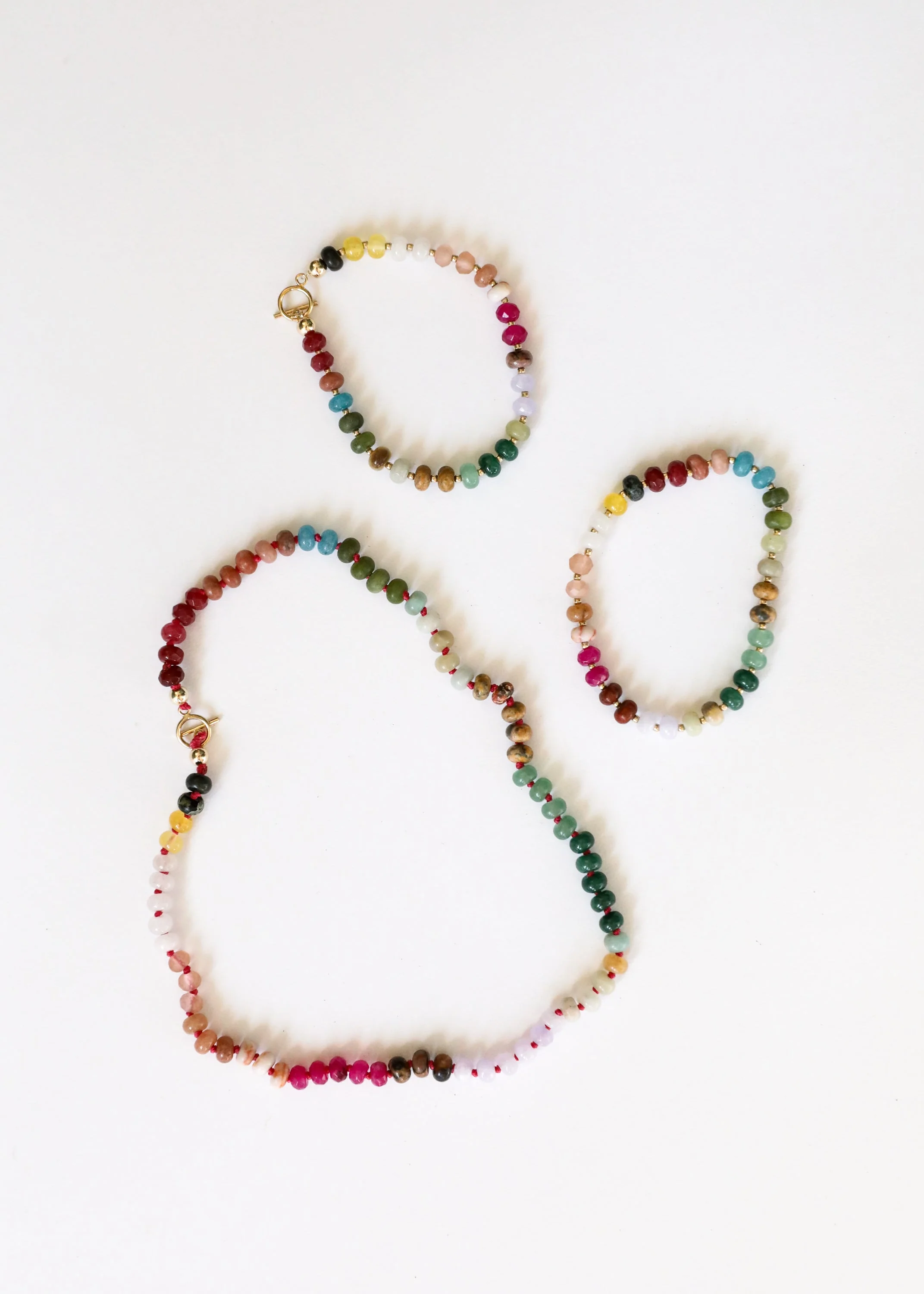 Natural Gemstone Bracelet + 14k Gold Filled Toggle : Sedona - Image 7