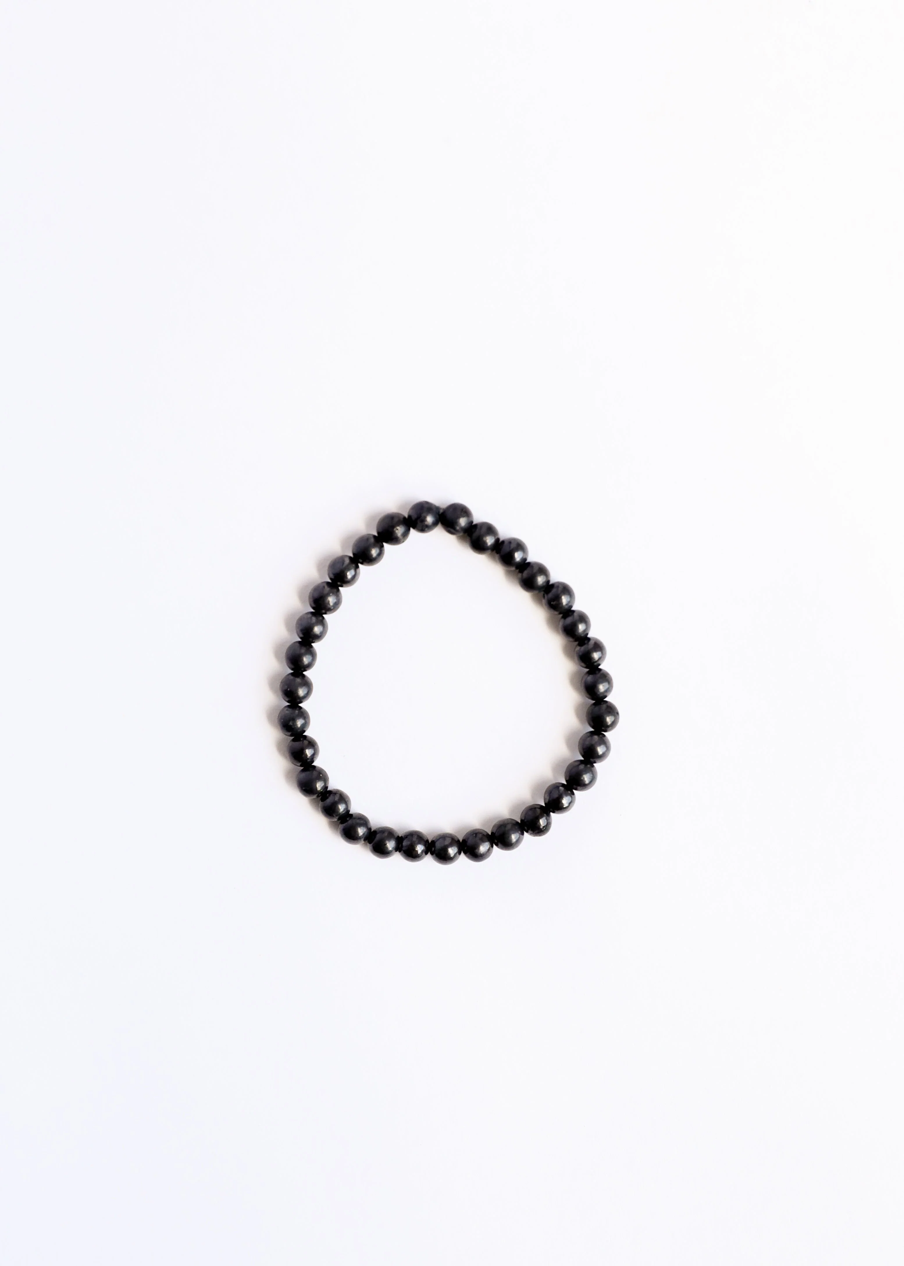 Natural Shungite || Adult Stretch Bracelet - Image 2