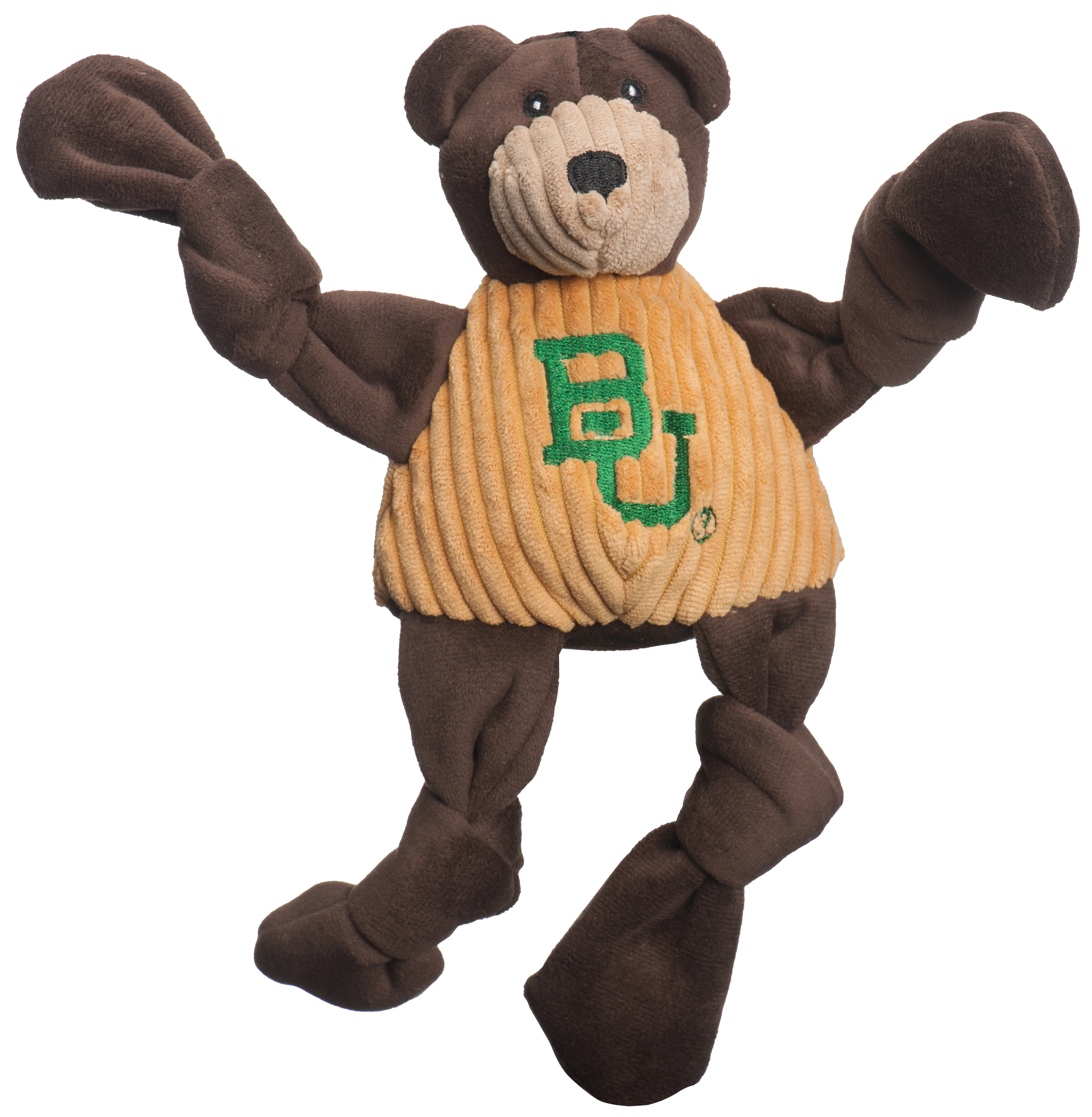 NCAA Baylor University, Bruiser the Bear Knottie® Plush Dog Toy - Image 2