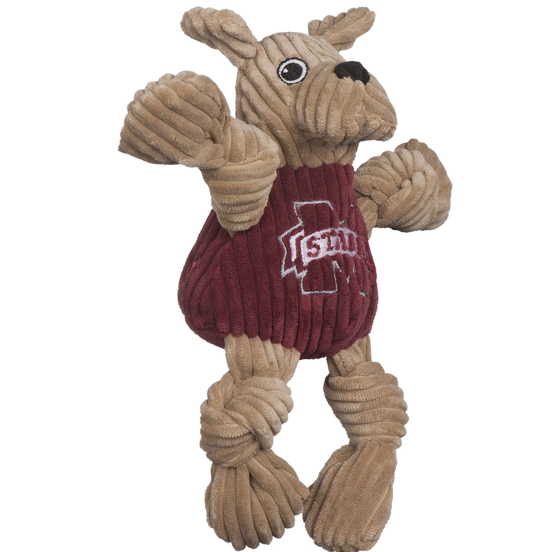 NCAA Mississippi State University, Bully the Bulldog Knottie® Plush Dog Toy - Image 4
