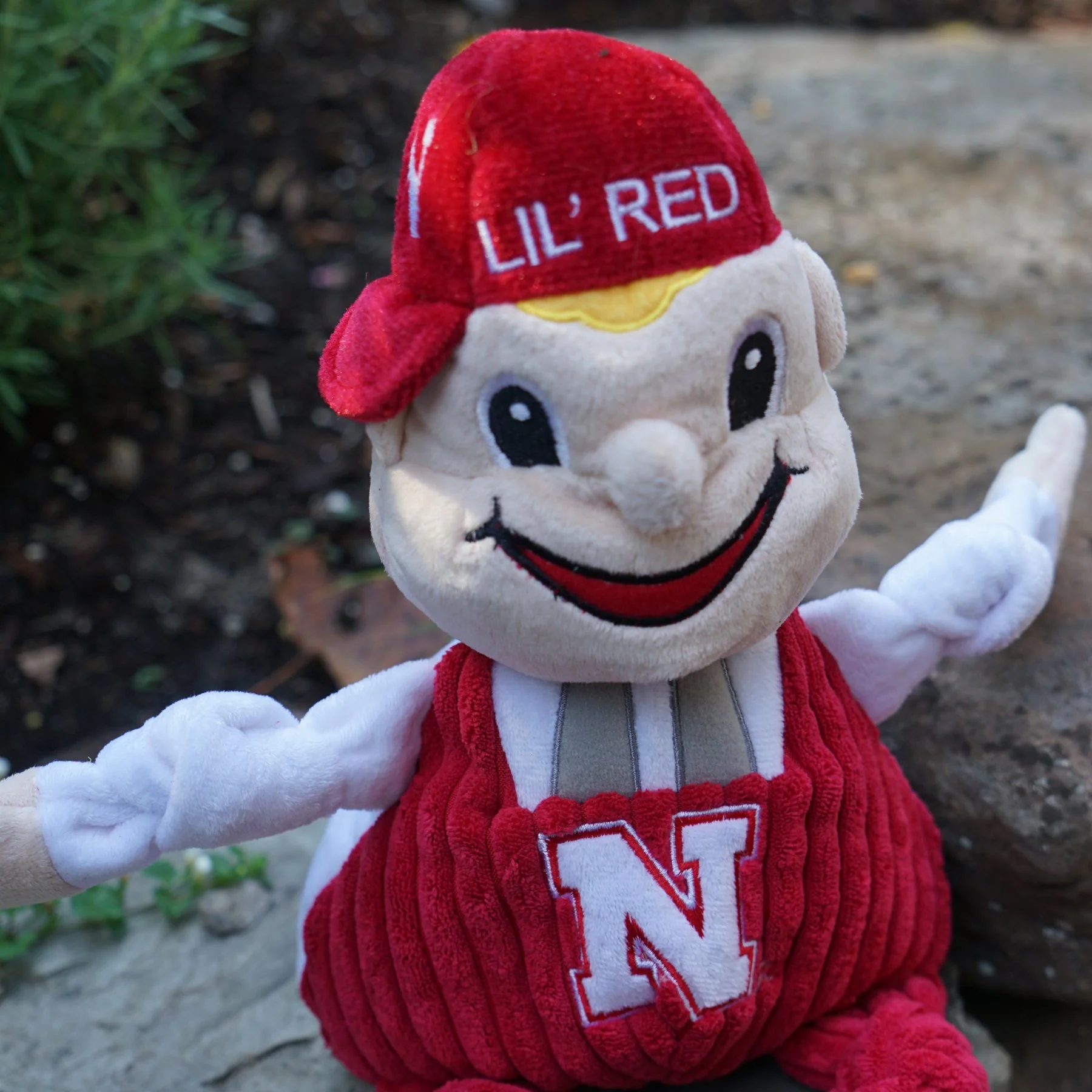 NCAA University of Nebraska, Lil Red Knottie® Plush Dog Toy - Image 5
