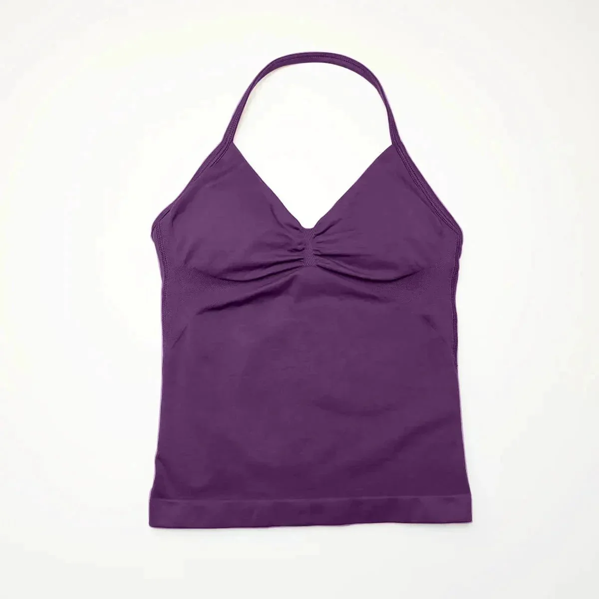 NCLAGEN Impact Longline Strappy Top Sports Yoga Vest Women's Fitness Tank Top Gym Beautiful Open Back Bra Running Workout Halter - Image 112