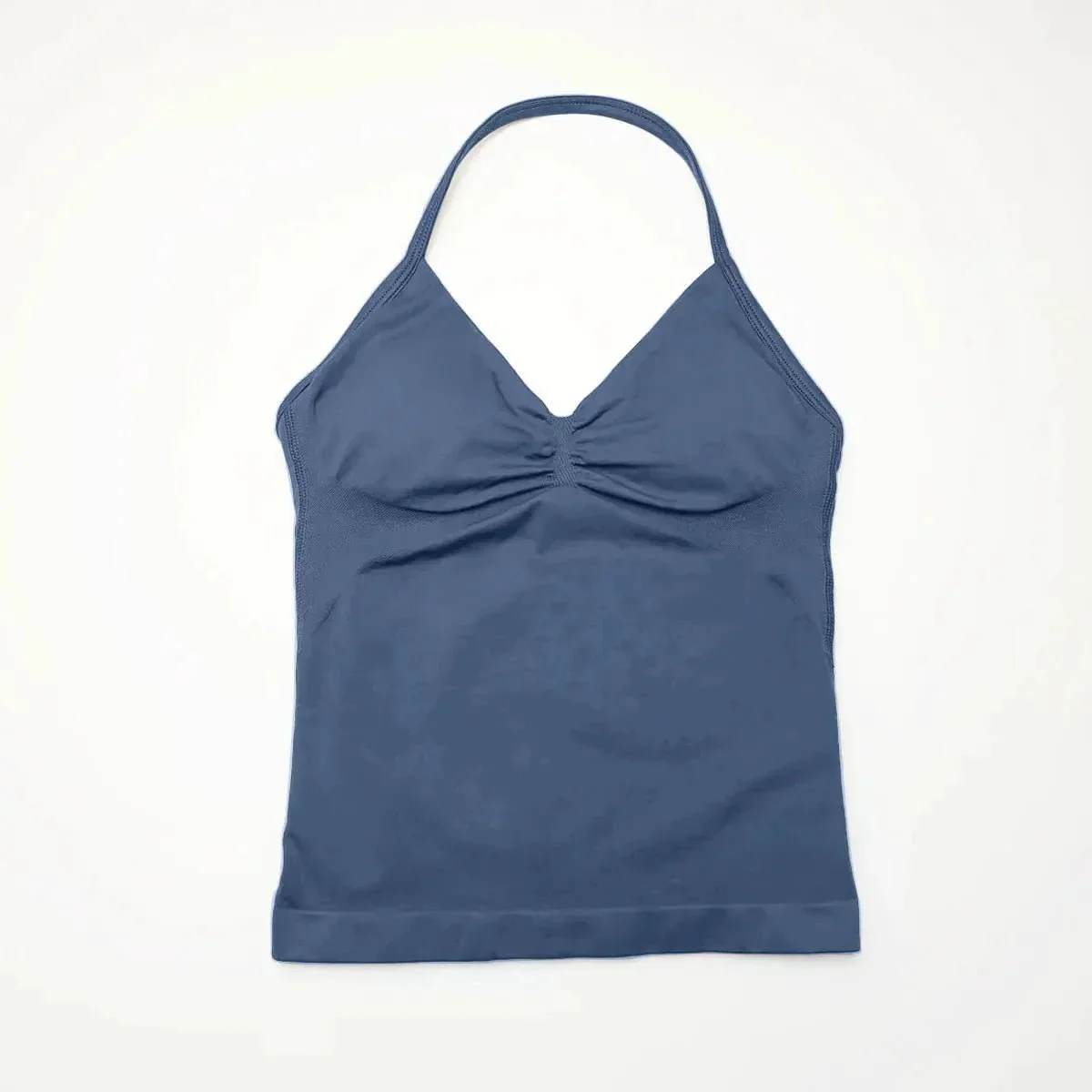 NCLAGEN Impact Longline Strappy Top Sports Yoga Vest Women's Fitness Tank Top Gym Beautiful Open Back Bra Running Workout Halter - Image 80