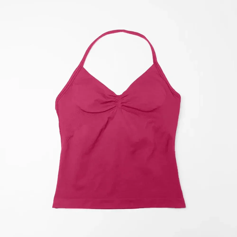 NCLAGEN Impact Longline Strappy Top Sports Yoga Vest Women's Fitness Tank Top Gym Beautiful Open Back Bra Running Workout Halter - Image 97