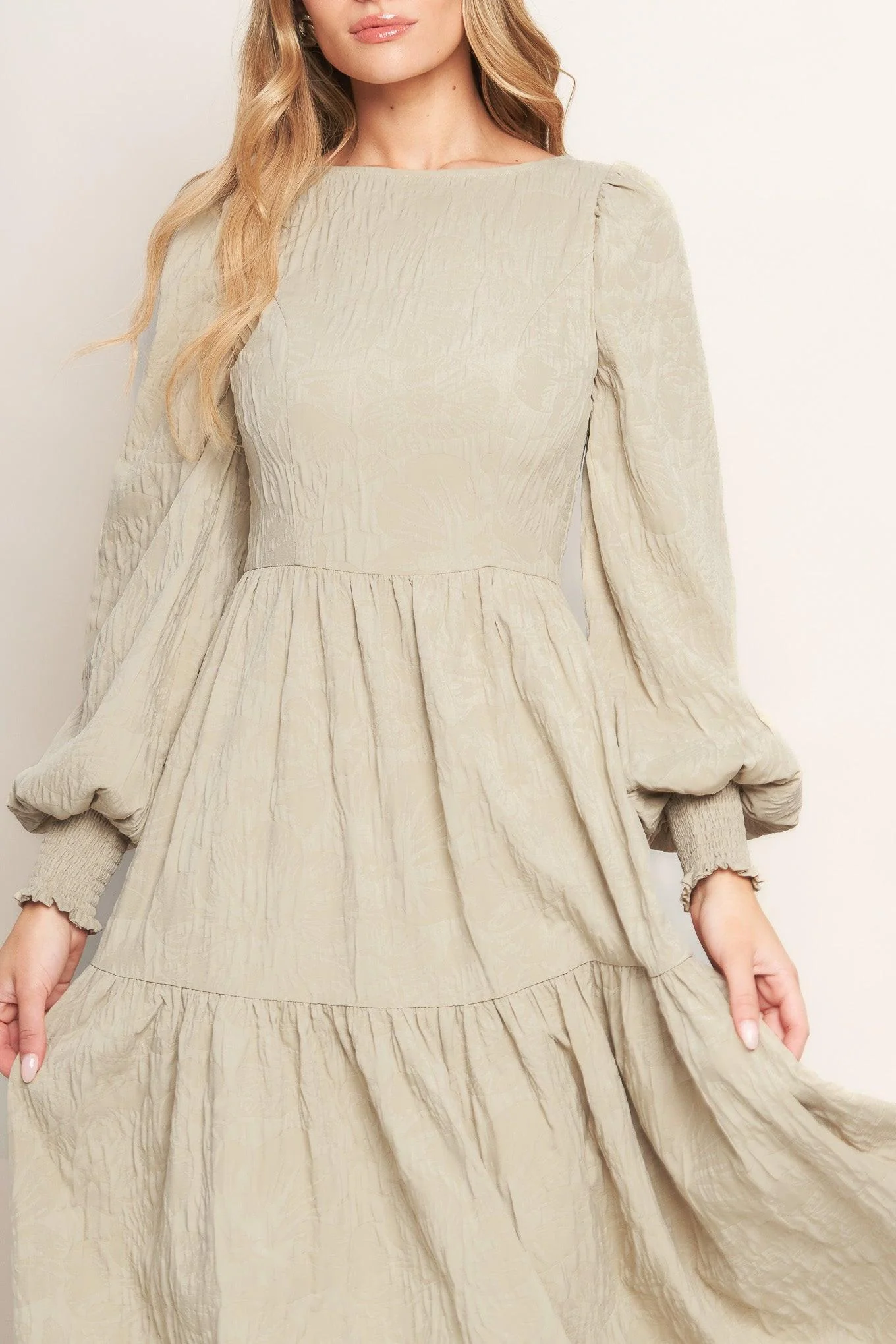 Nebula Nights Woven Midi Dress - Image 7