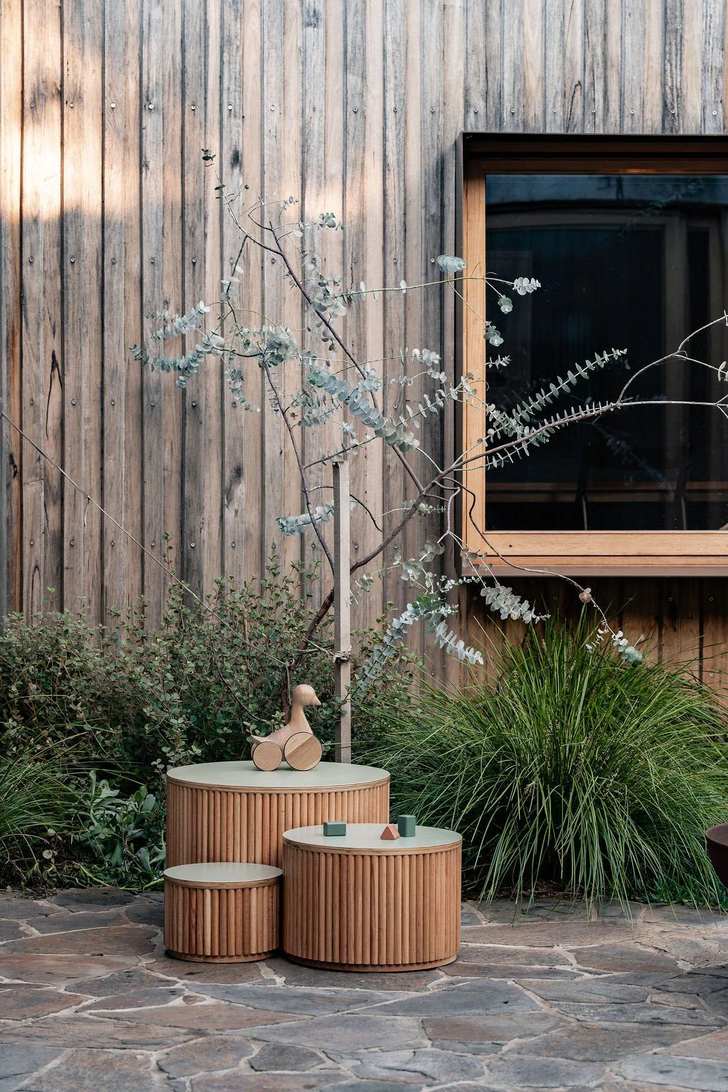 Nesting Fluted Tables - White - Image 5