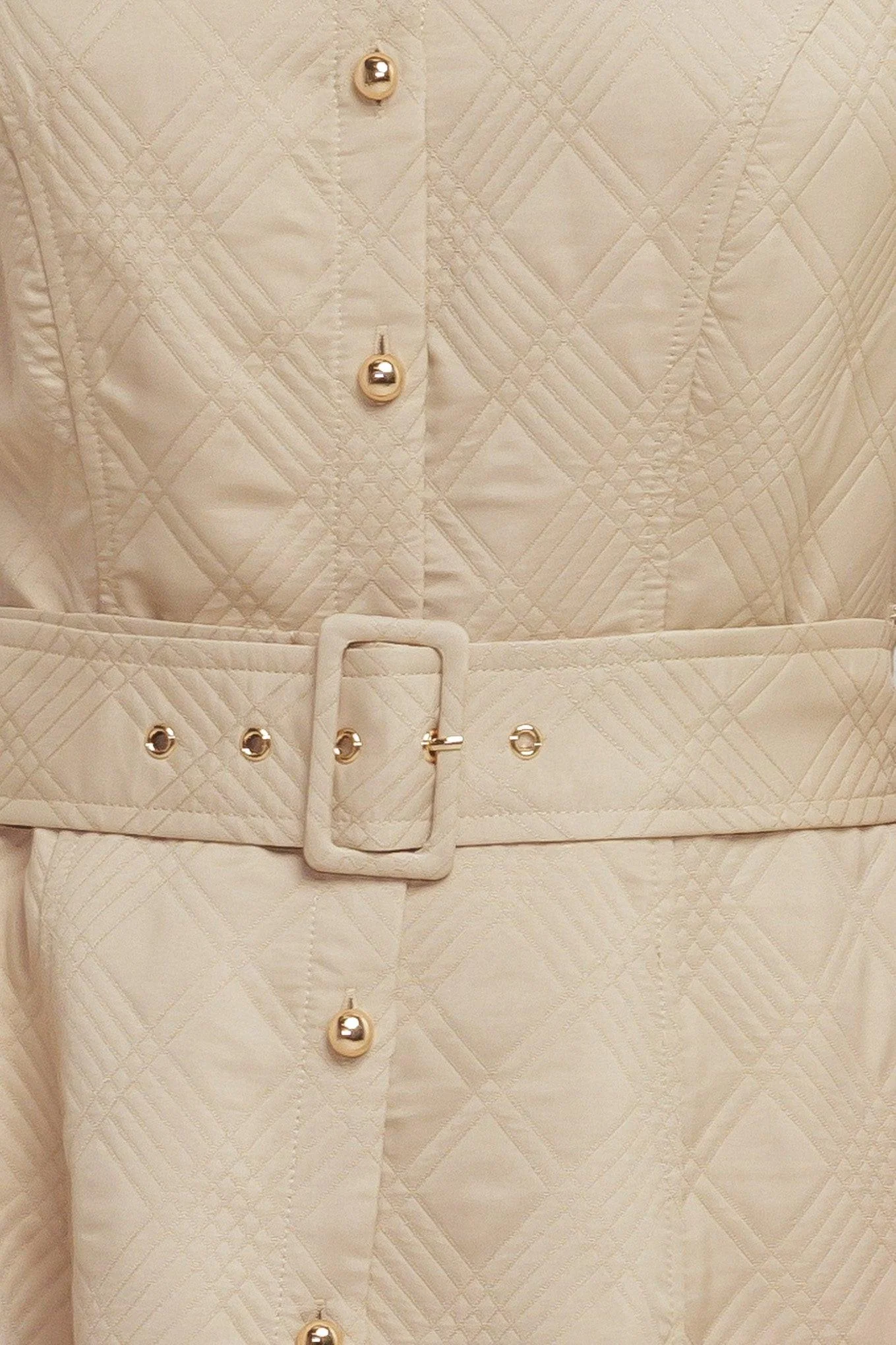 Neutral Chic Woven Midi Dress - Image 8