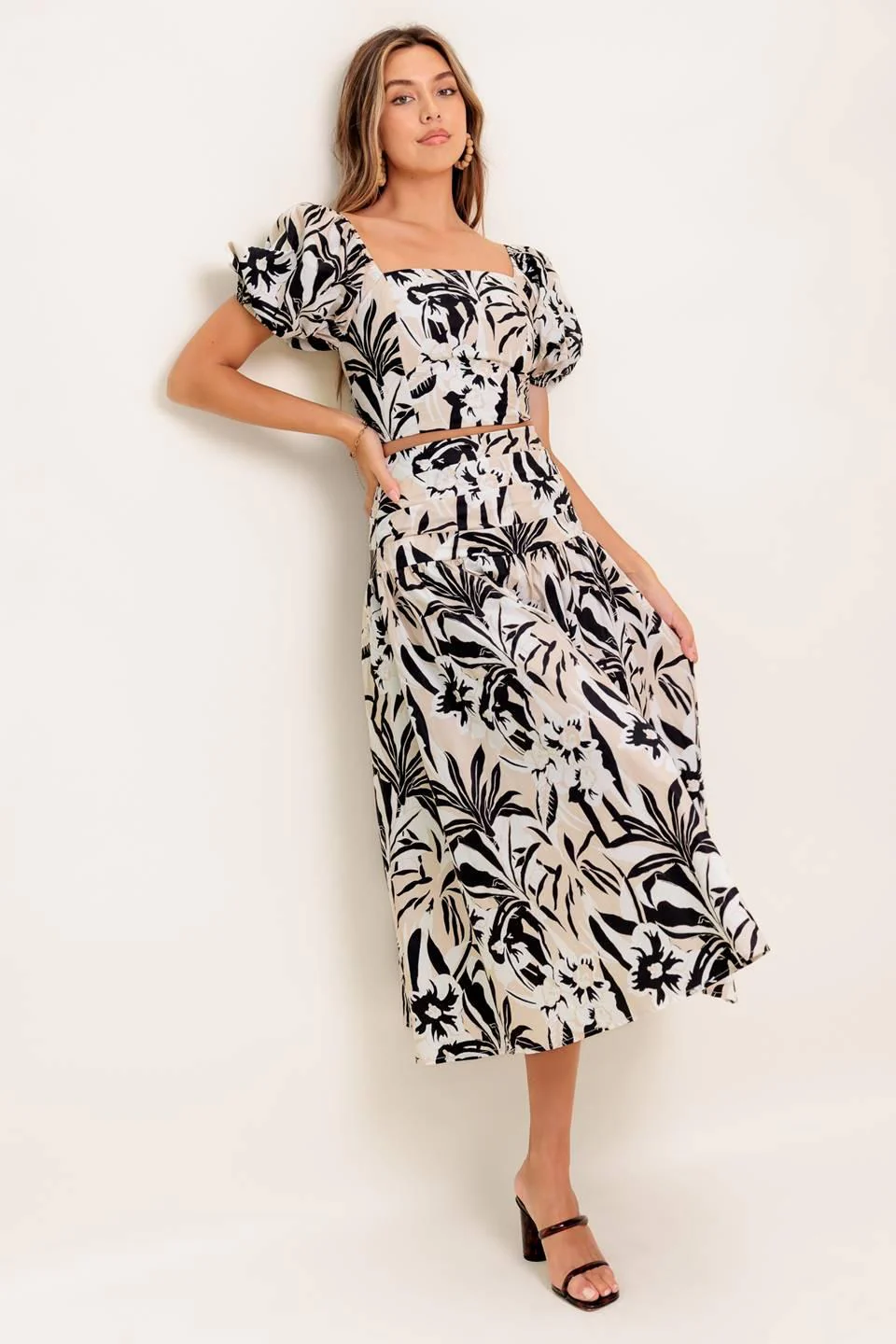 Neutral Zone Woven Top and Skirt Set - Image 2