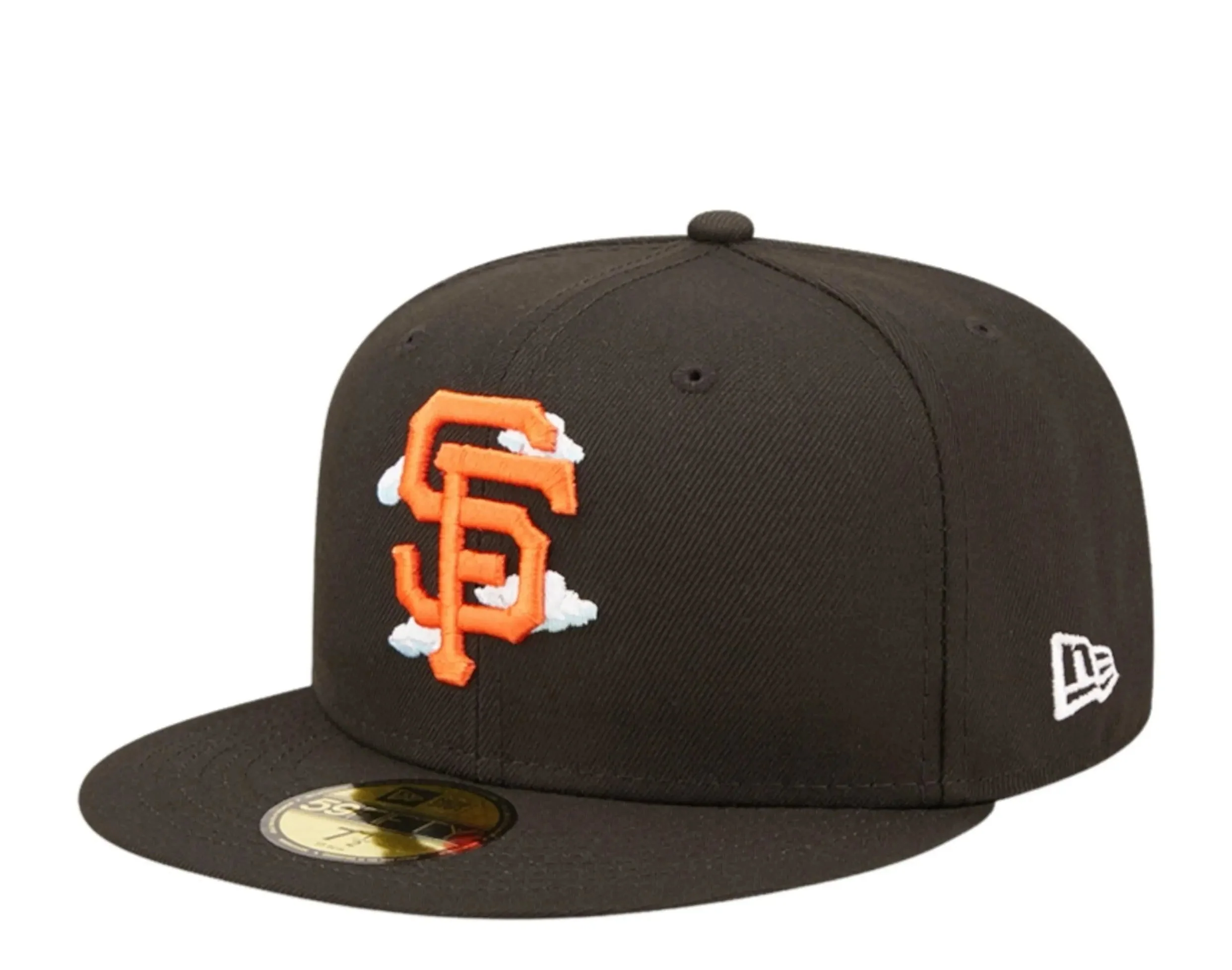 New Era 59Fifty MLB San Francisco Giants Comic Cloud Fitted Hat Black - Image 3