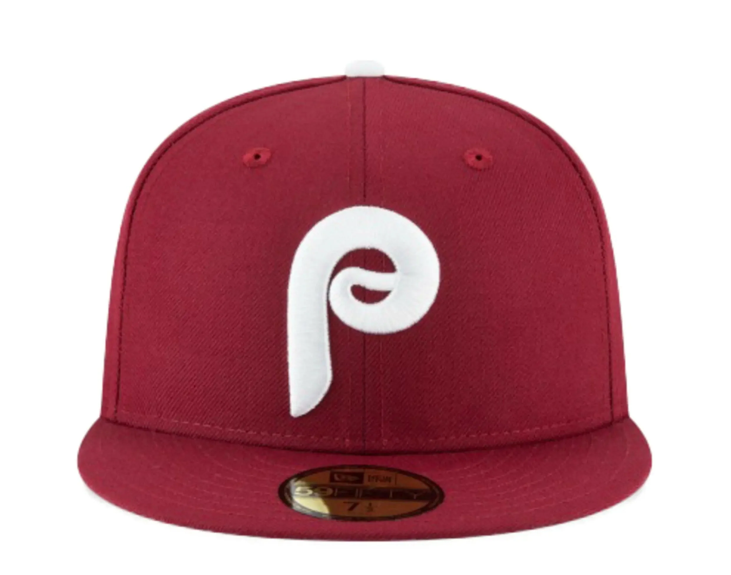 New Era 59Fifty Philadelphia Phillies 1970 Cooperstown Men Fitted Hat Plum Burgundy - Image 2