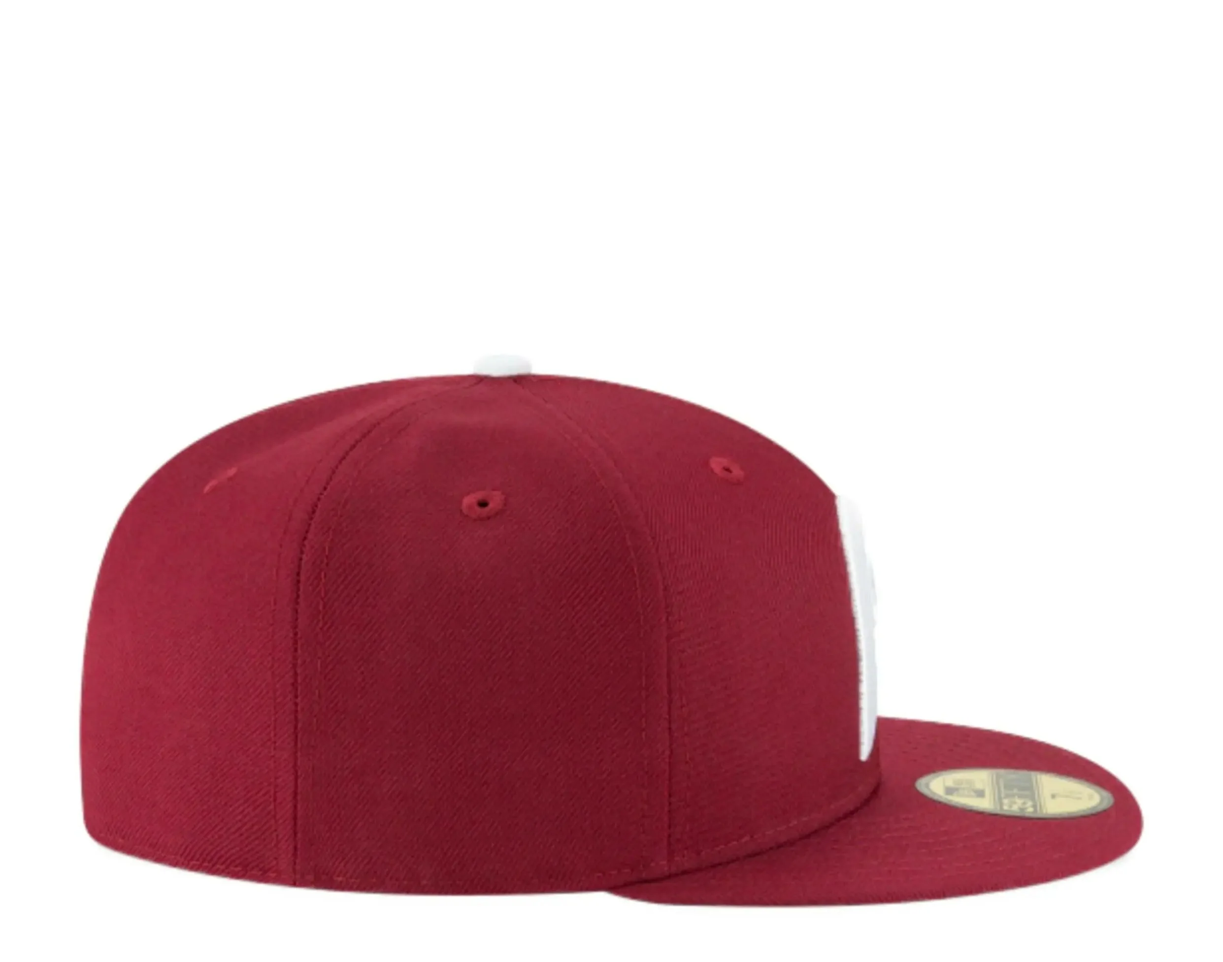 New Era 59Fifty Philadelphia Phillies 1970 Cooperstown Men Fitted Hat Plum Burgundy - Image 5