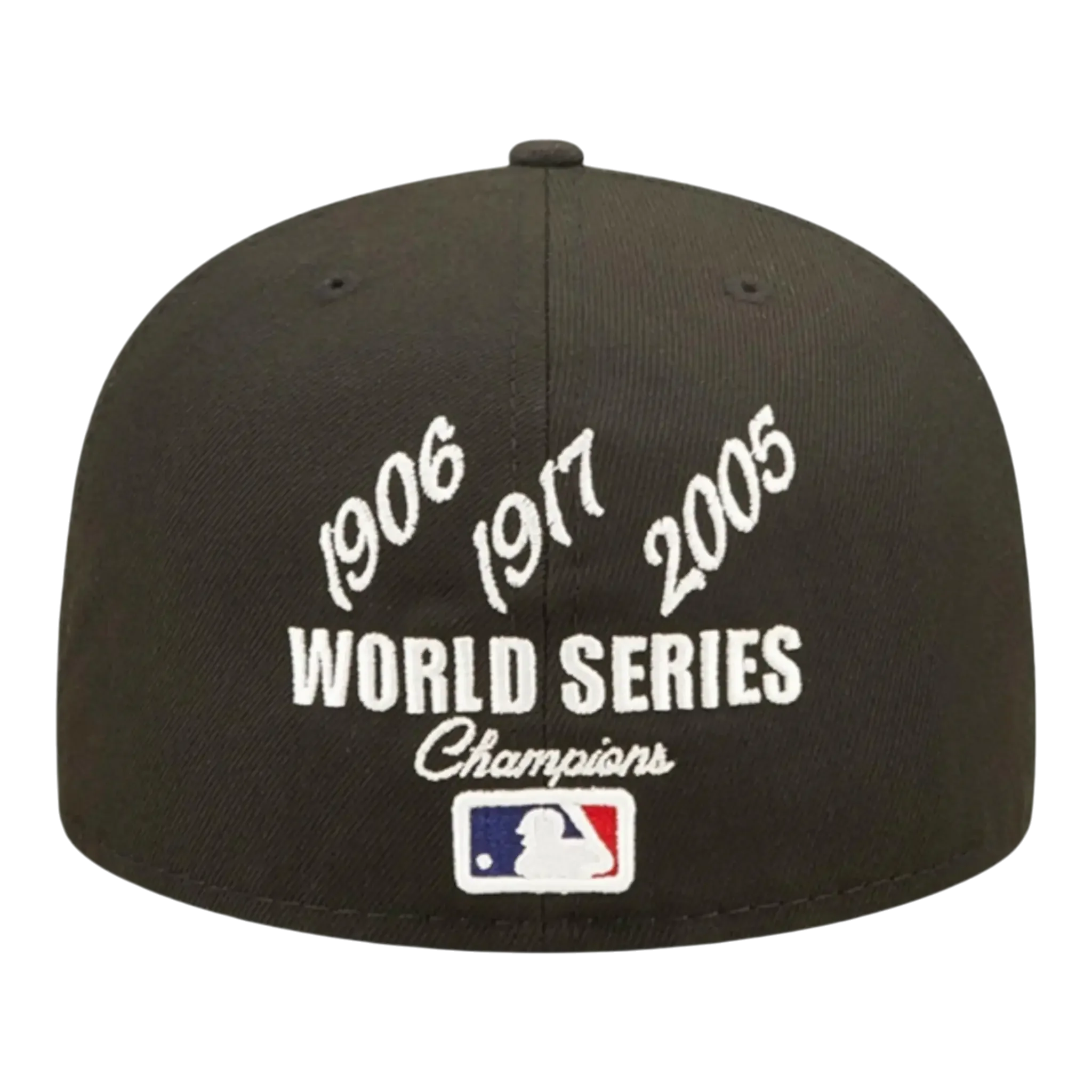 New Era Chicago White Sox Crown Champs WS Men Fitted Hat Black - Image 2
