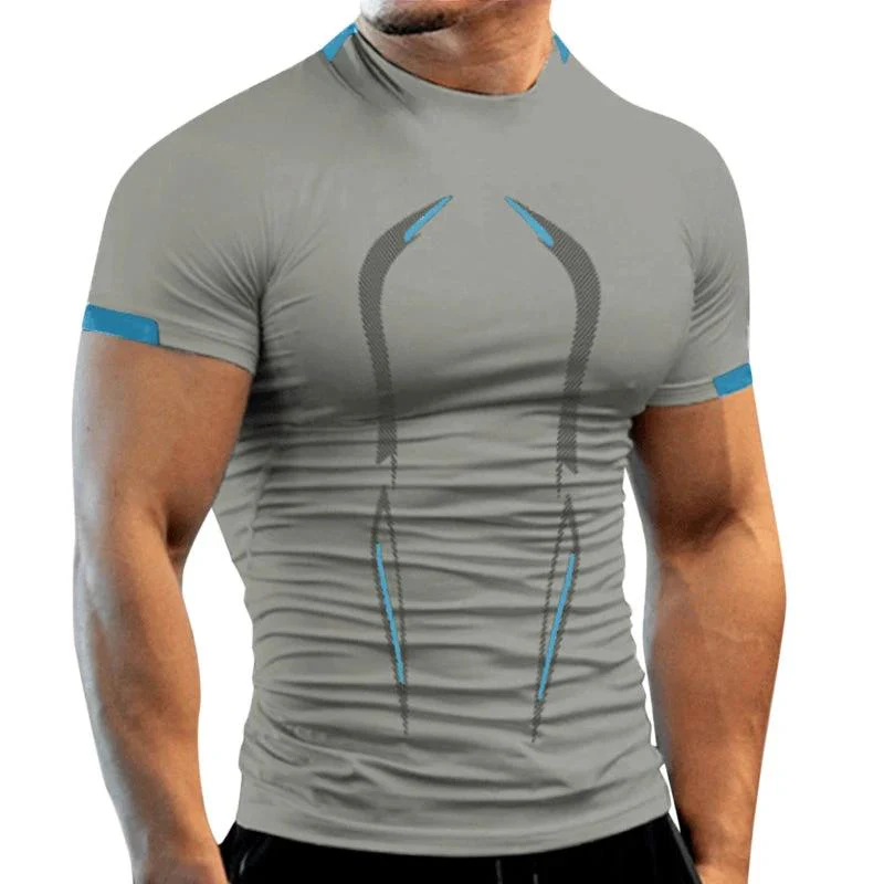 New Summer Gym Breathable T Shirt Men Quick Drying Jogging TShirt Men Training Tees Fitness Tops Running T-shirt - Image 10