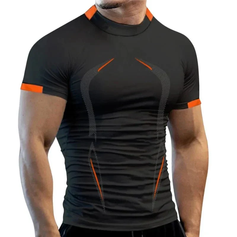 New Summer Gym Breathable T Shirt Men Quick Drying Jogging TShirt Men Training Tees Fitness Tops Running T-shirt - Image 20