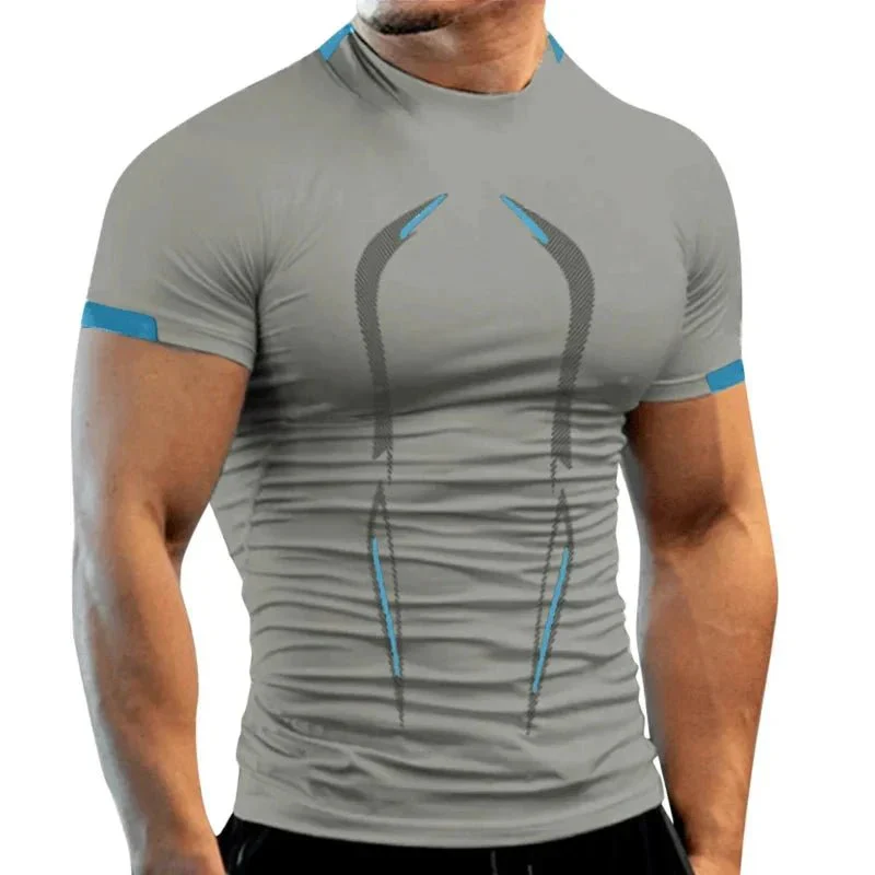 New Summer Gym Breathable T Shirt Men Quick Drying Jogging TShirt Men Training Tees Fitness Tops Running T-shirt - Image 22