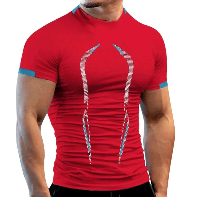 New Summer Gym Breathable T Shirt Men Quick Drying Jogging TShirt Men Training Tees Fitness Tops Running T-shirt - Image 23