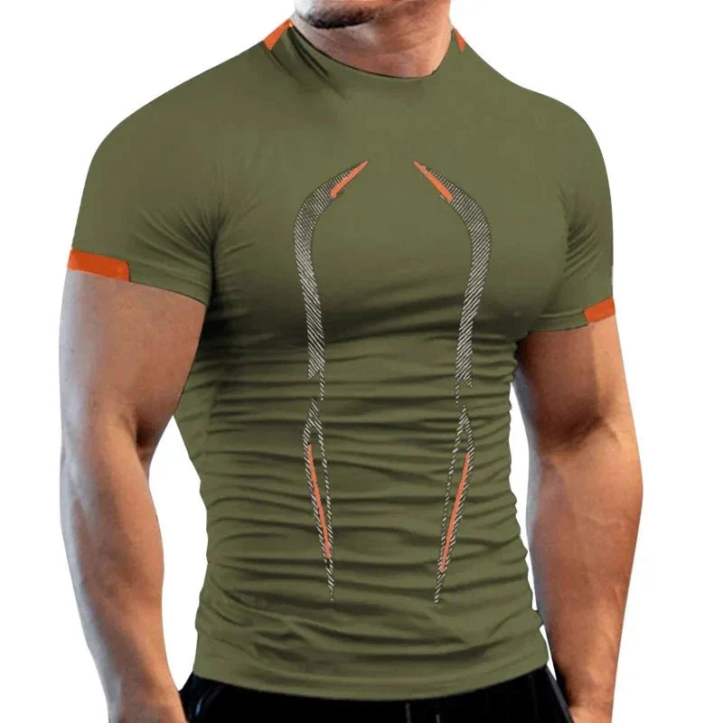 New Summer Gym Breathable T Shirt Men Quick Drying Jogging TShirt Men Training Tees Fitness Tops Running T-shirt - Image 24