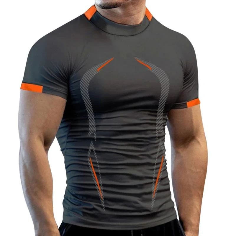 New Summer Gym Breathable T Shirt Men Quick Drying Jogging TShirt Men Training Tees Fitness Tops Running T-shirt - Image 7