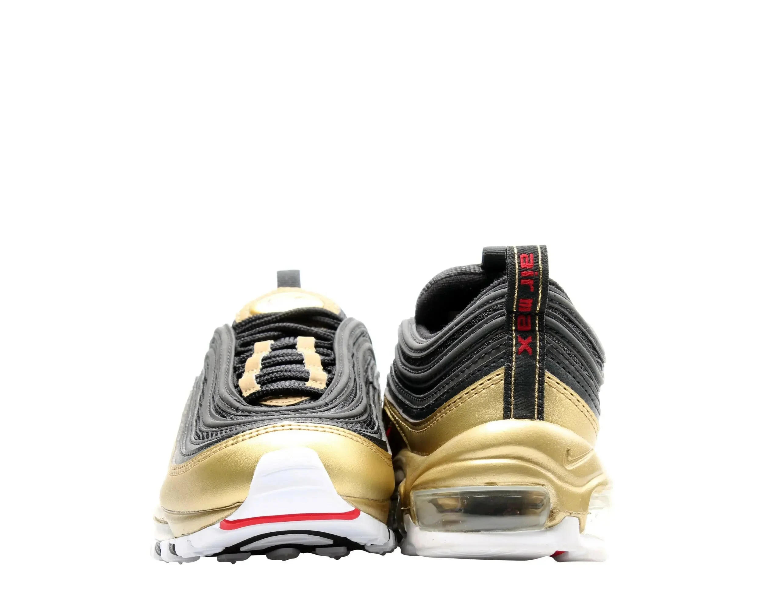 Nike Air Max 97 QS Men Running Sneakers Black/Metallic Gold - Image 6