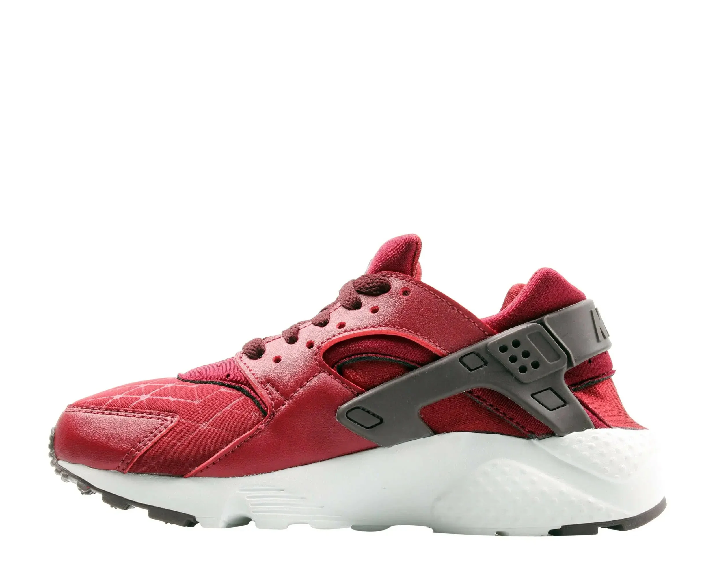 Nike Huarache Run TU Big Kids Running Shoes Team Red/Burgundy Crush - Image 4