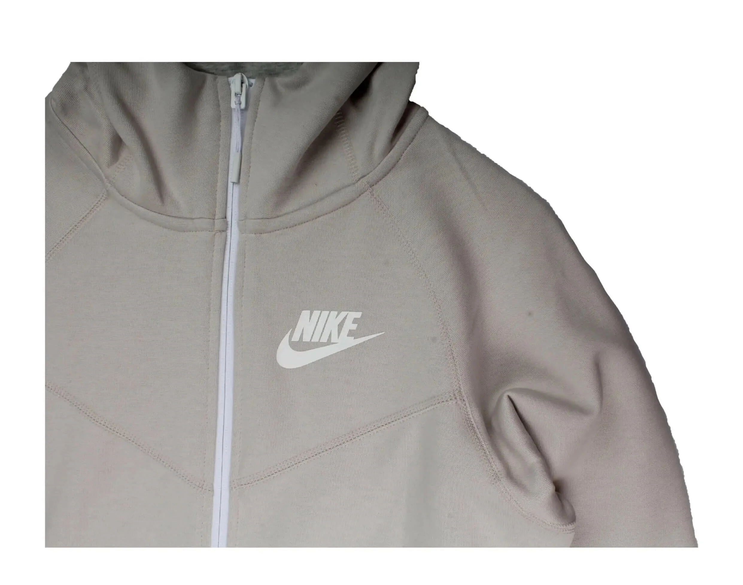 Nike Sportswear Tech Fleece Windrunner Women Hoodie Desert Sand/White - Image 3