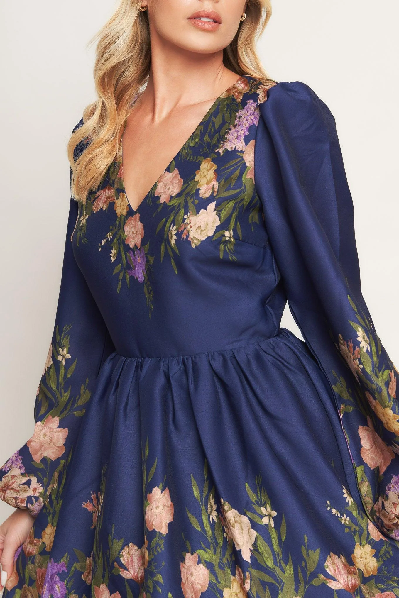 Nocturne in Bloom Woven Mini Dress - Image 2