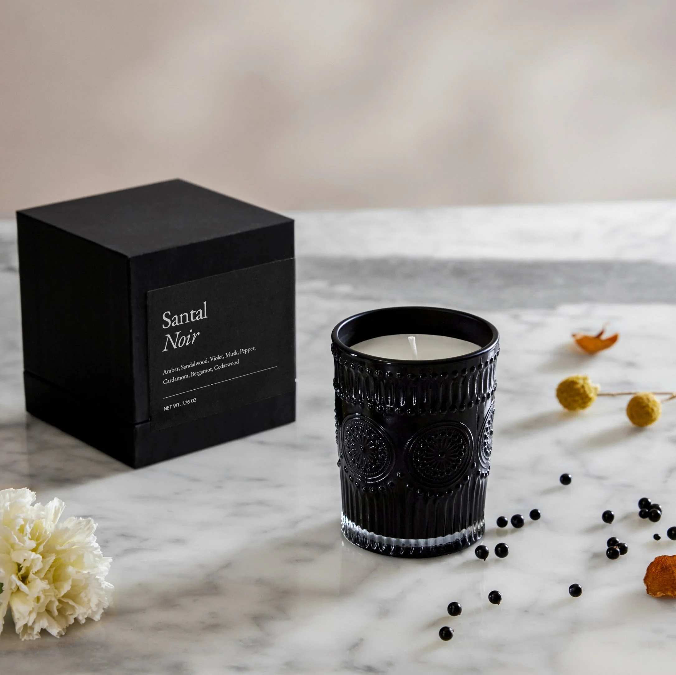 Noir Swiss Scented Glass Candle - Image 12
