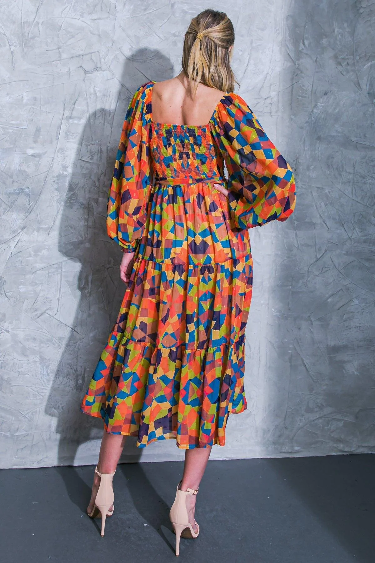Nothing Was the Same Woven Midi Dress - Image 2