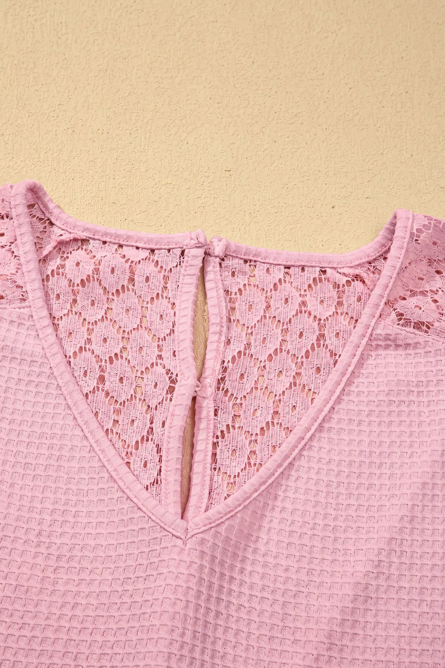 Threaded Pear Nyomi Cutout Waffle Knit Blouse - Image 5