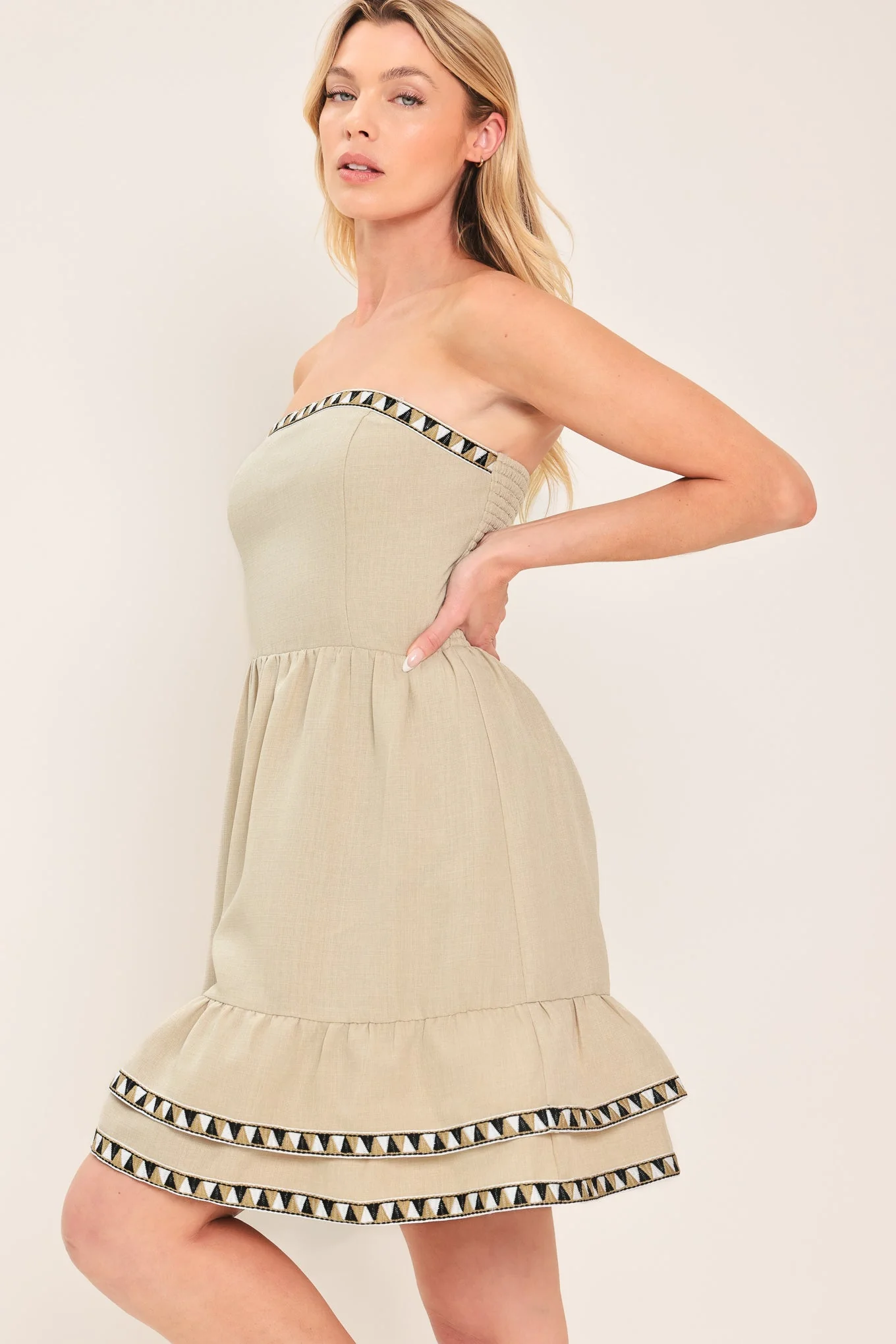 Oasis Nights Woven Mini Dress - Image 6