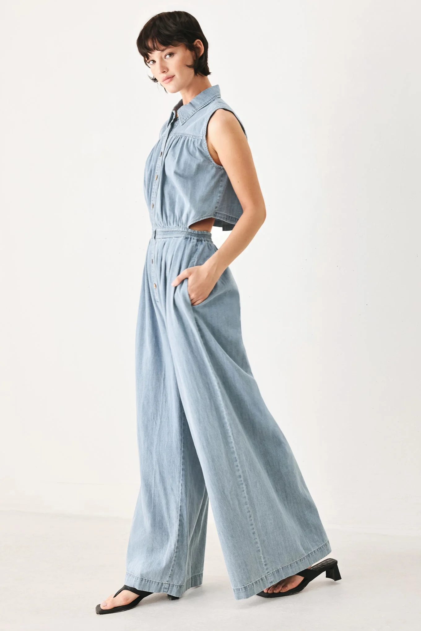 Ocean Air Denim Jumpsuit - Image 7