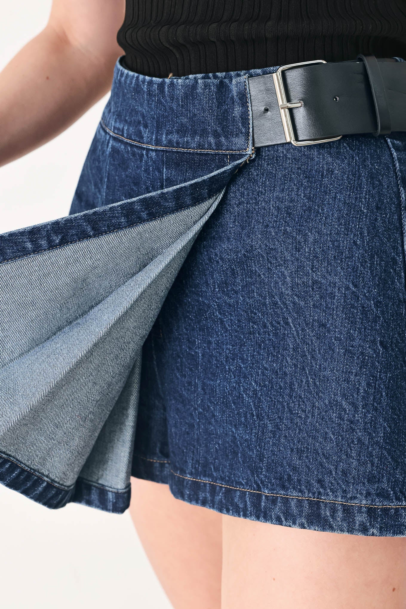 Off Duty Denim Skort - Image 4