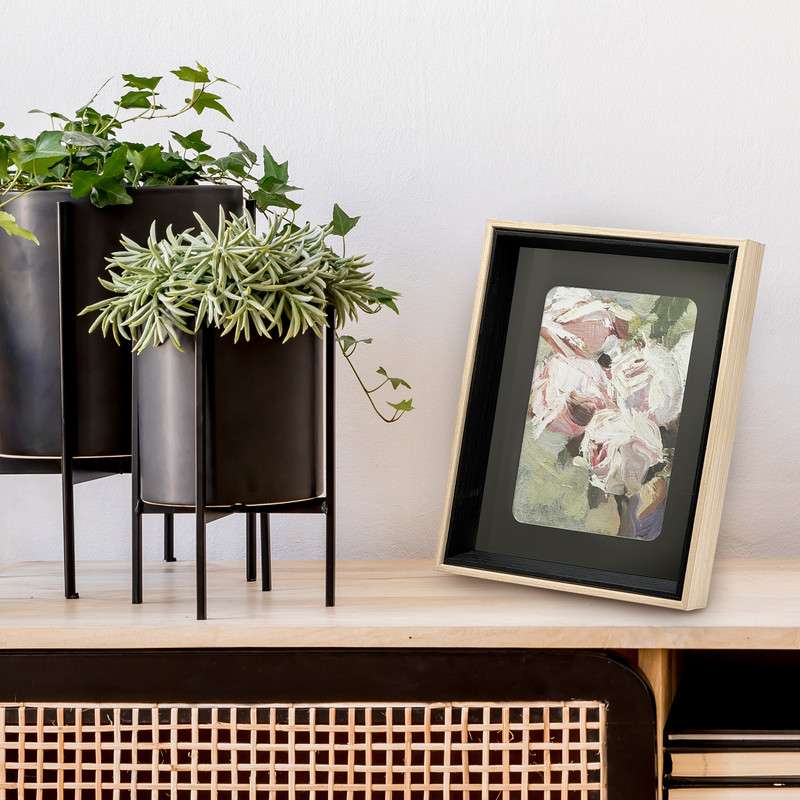 Off‑White Tabletop Frame with Gold Bumblebee Accents - Image 50