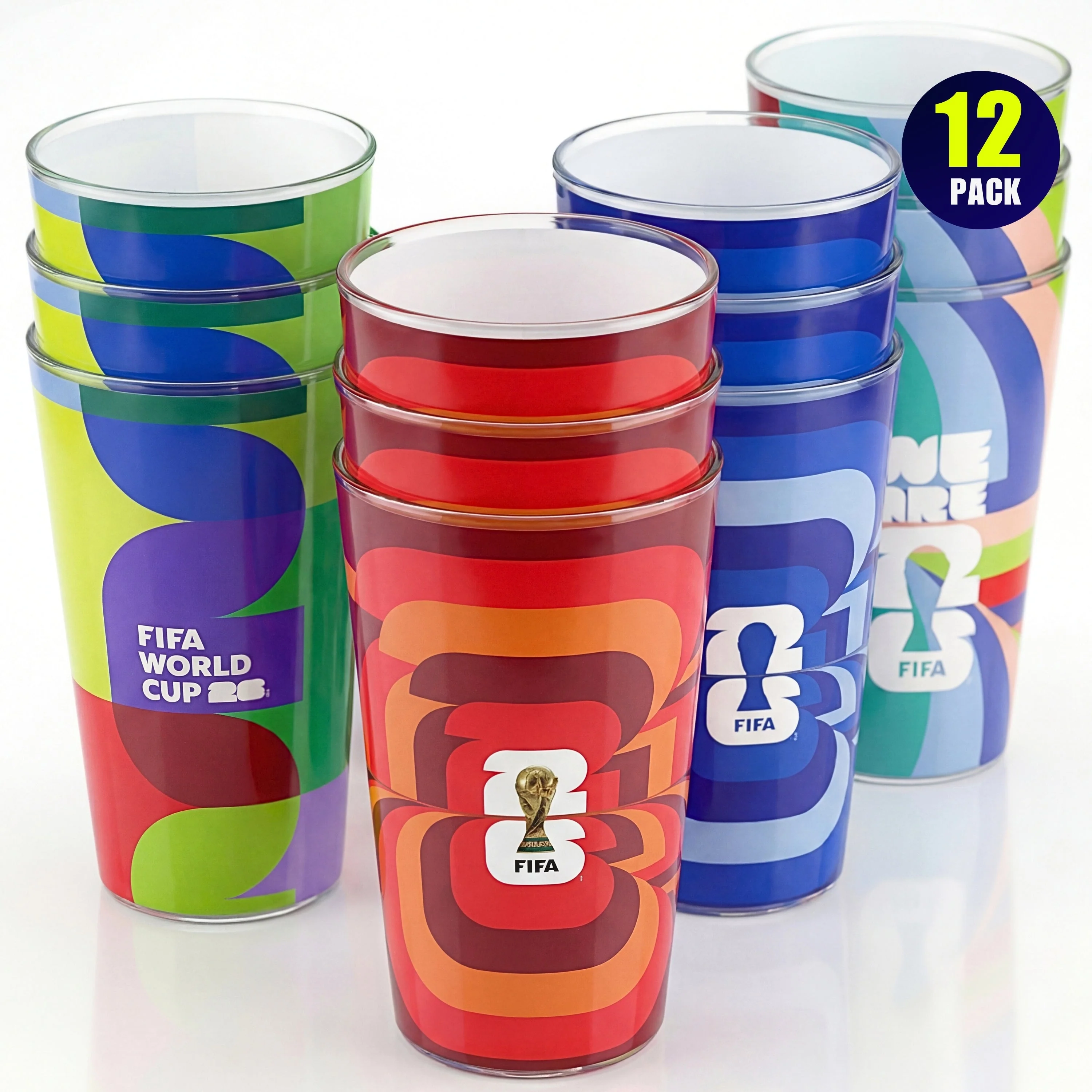 Official FIFA World Cup 2026 Edition 17 Oz Glass Tumblers - Image 3