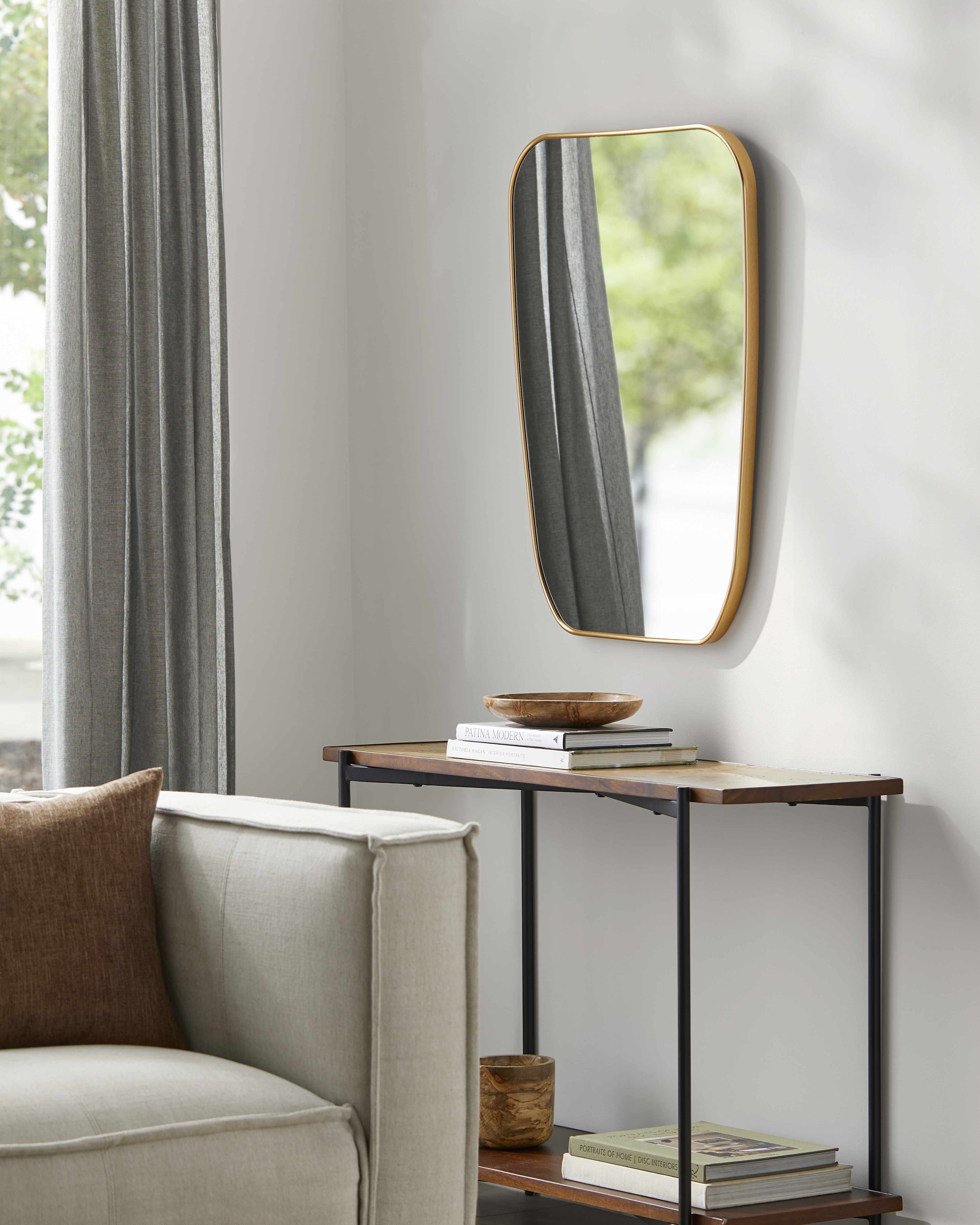Orbassano Gold Frame Round Mirror - Clearance - Image 2