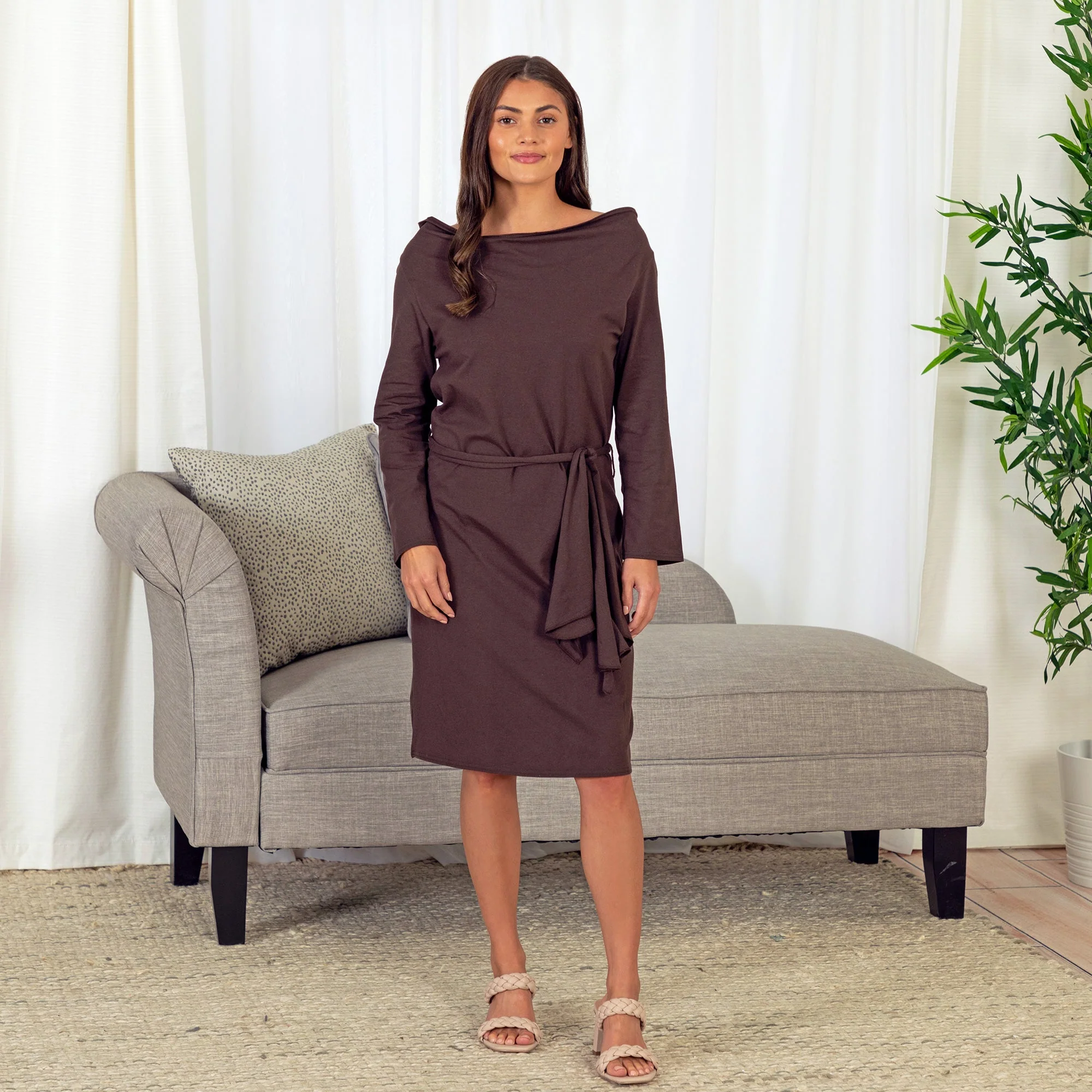 Organic Cowl Neck Dress - Image 8