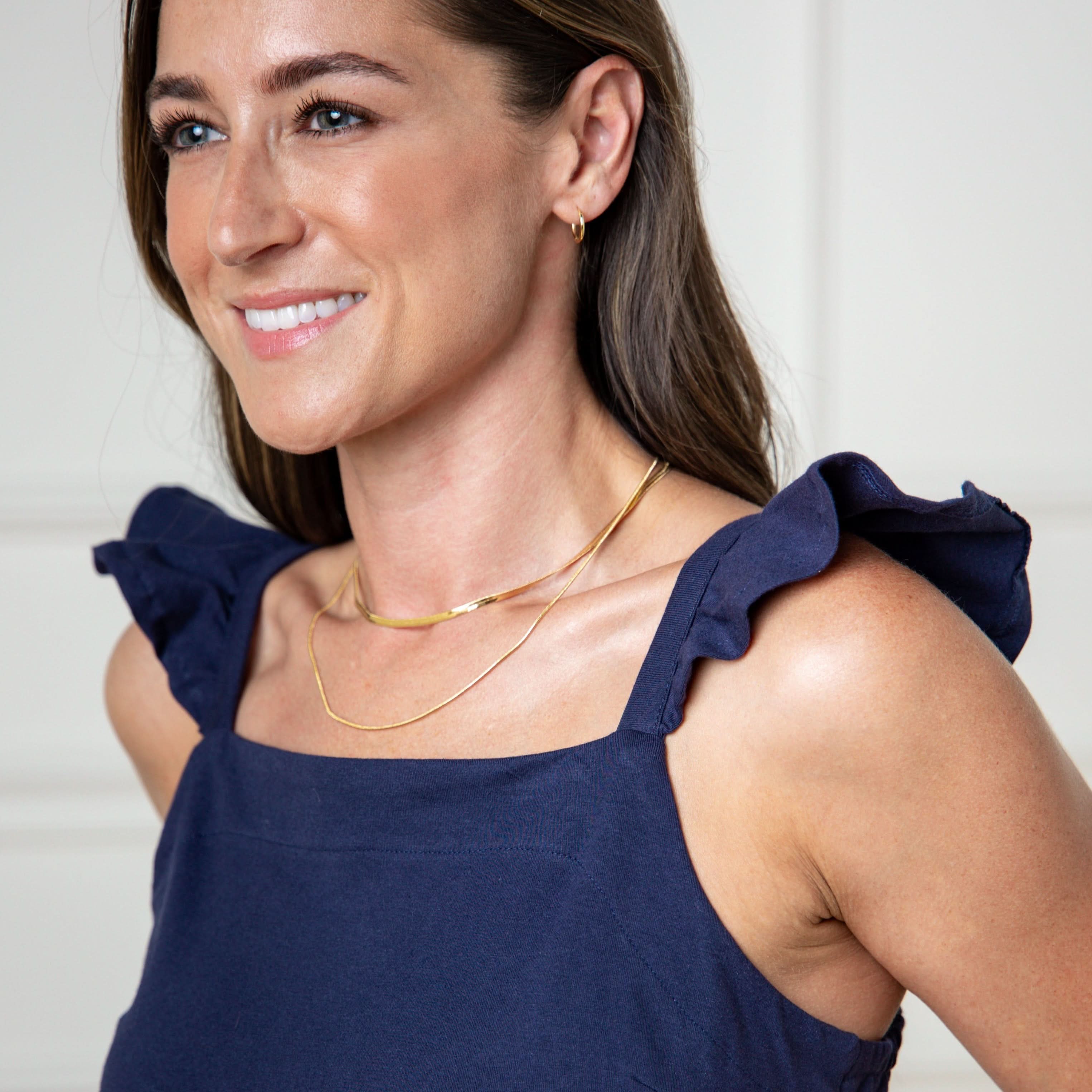 Organic Knit Flounce Dress - Image 4