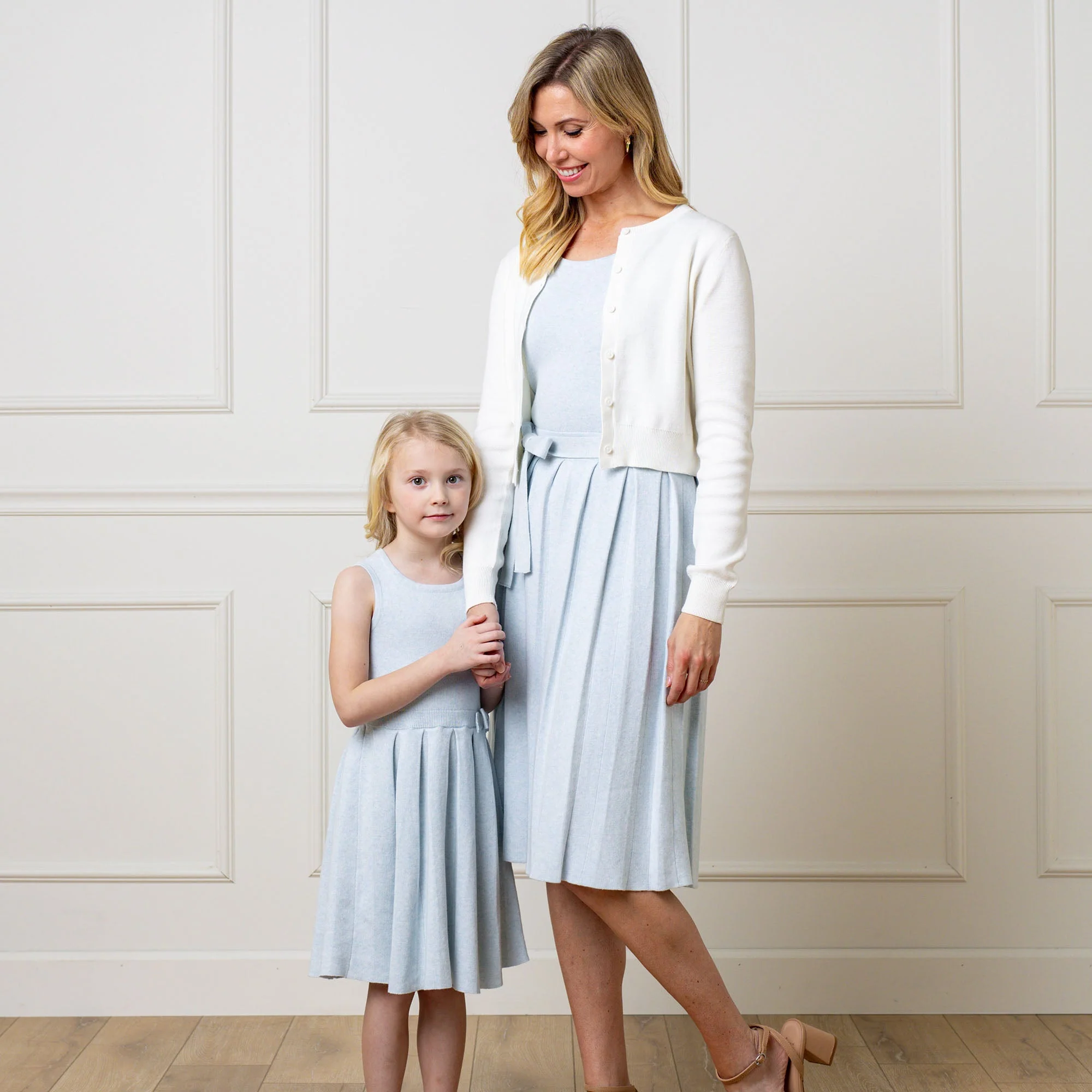 Organic Pleated Sweater Knit Dress - Image 2