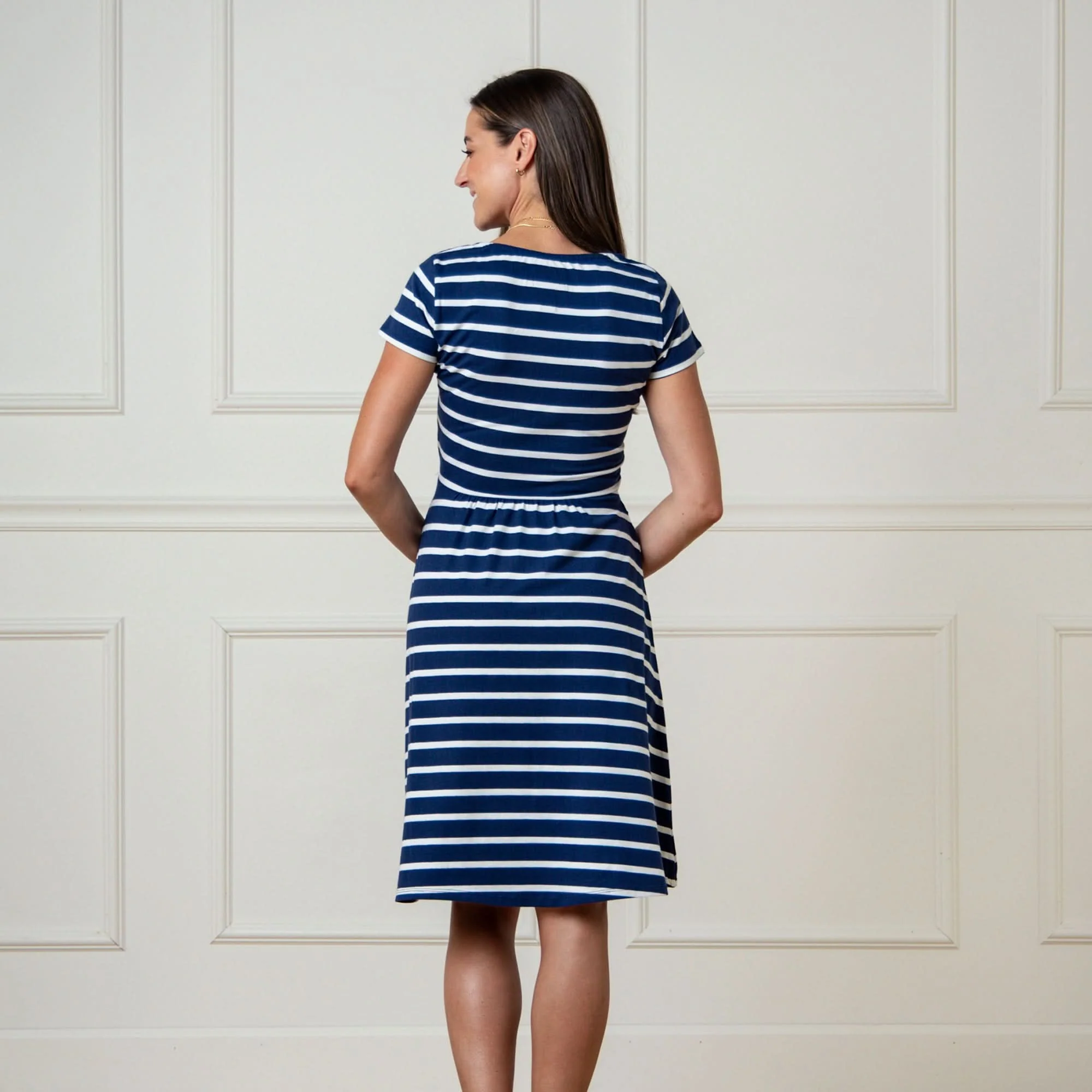 Organic Tie-Waist Knit Dress - Image 2