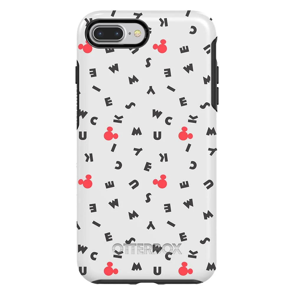 Otterbox Symmetry Series Disney Classics Case for Iphone 8 Plus & Iphone 7 Plus (Only) - Retail Packaging - Mickey Scramble (White/Black/Mickey Letter) - Image 2