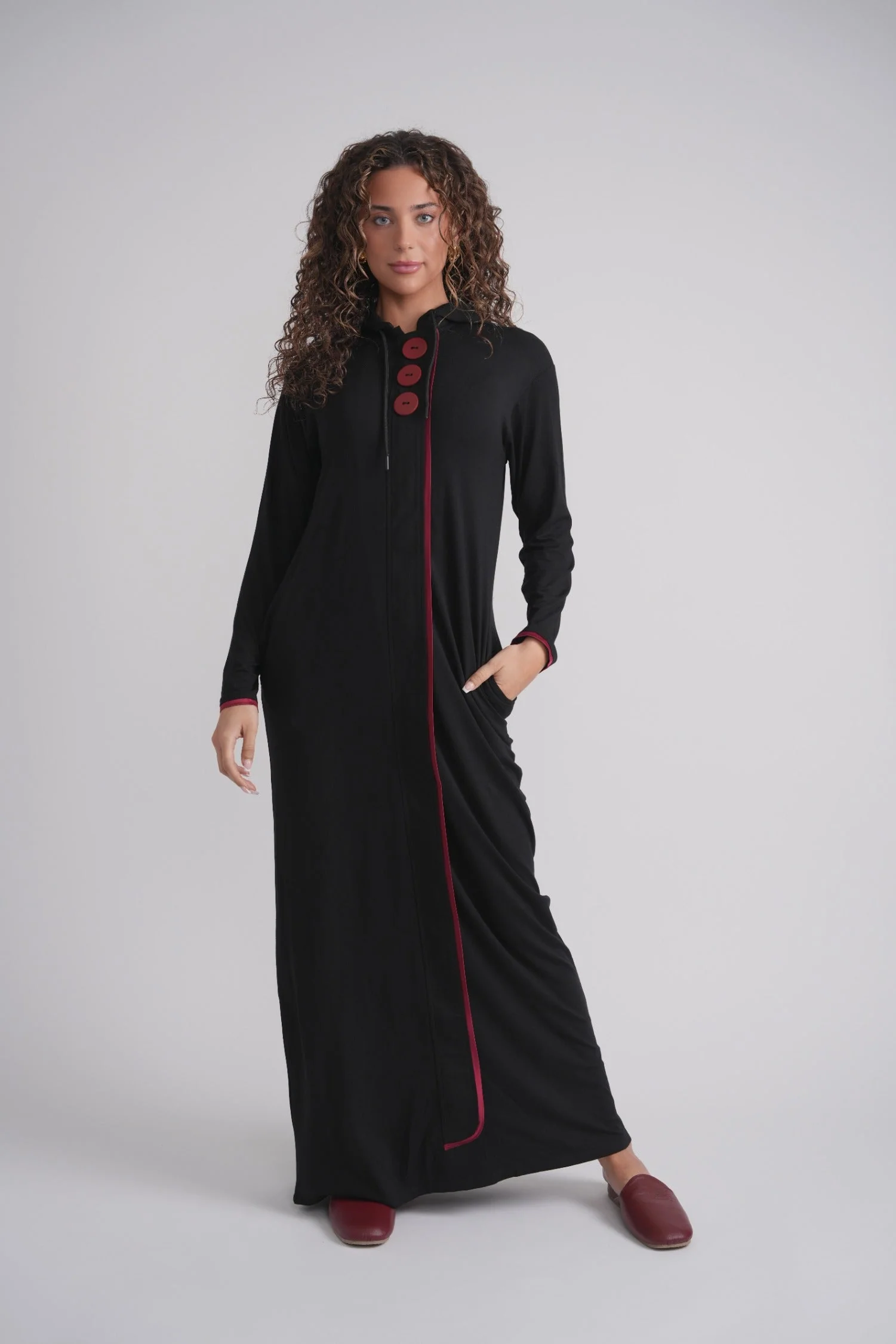 Oversized Button Morning Robe - Image 6