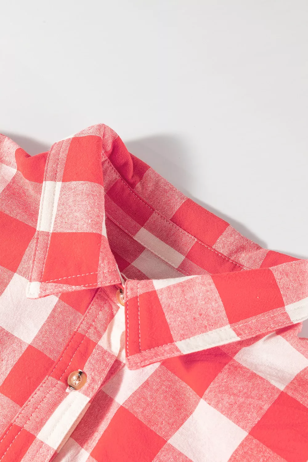 Oversized Plaid Button-Down Shirt Dress - Image 5